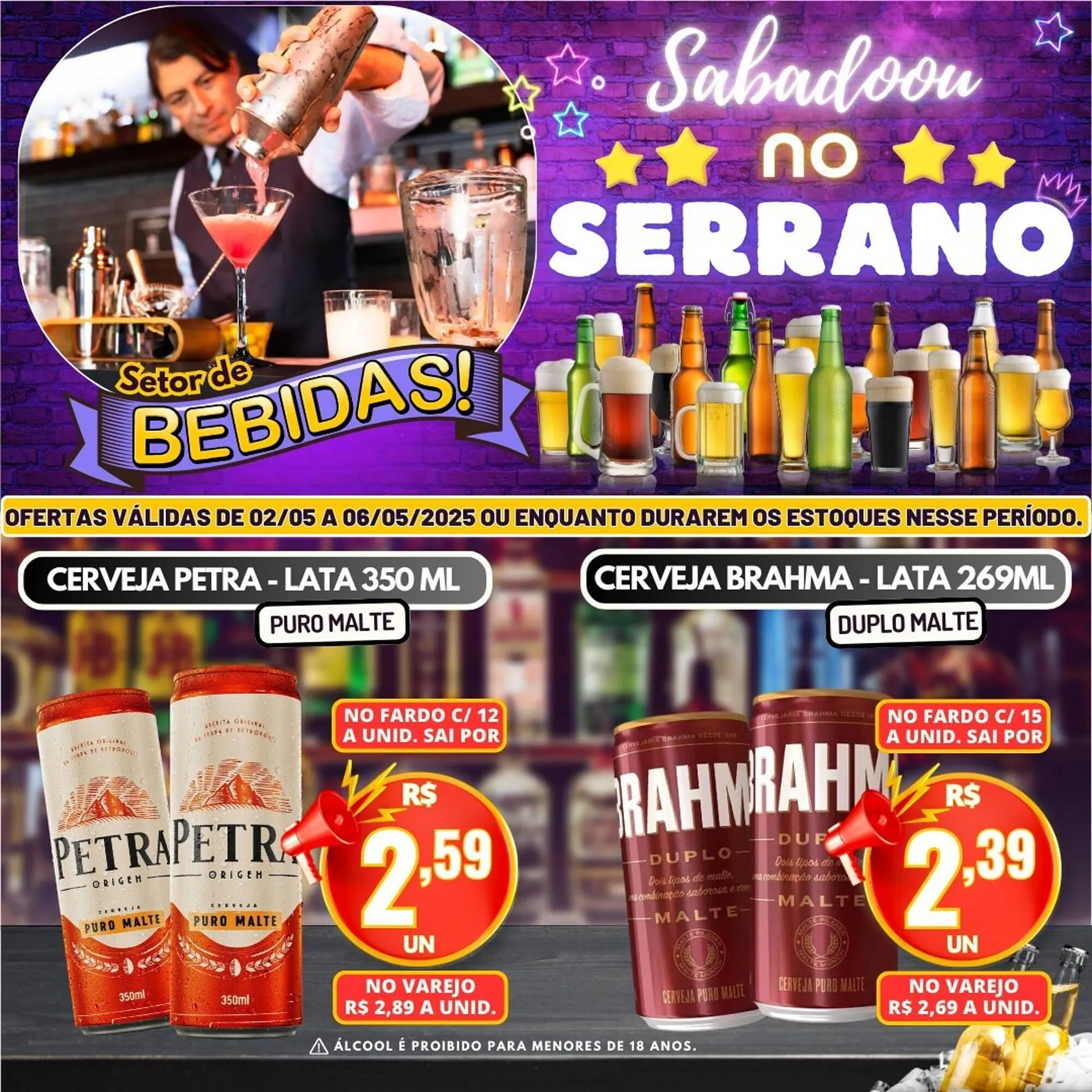 Encarte de Catálogo Serrano Supermercado 4 de maio até 6 de maio 2025 - Pagina 1