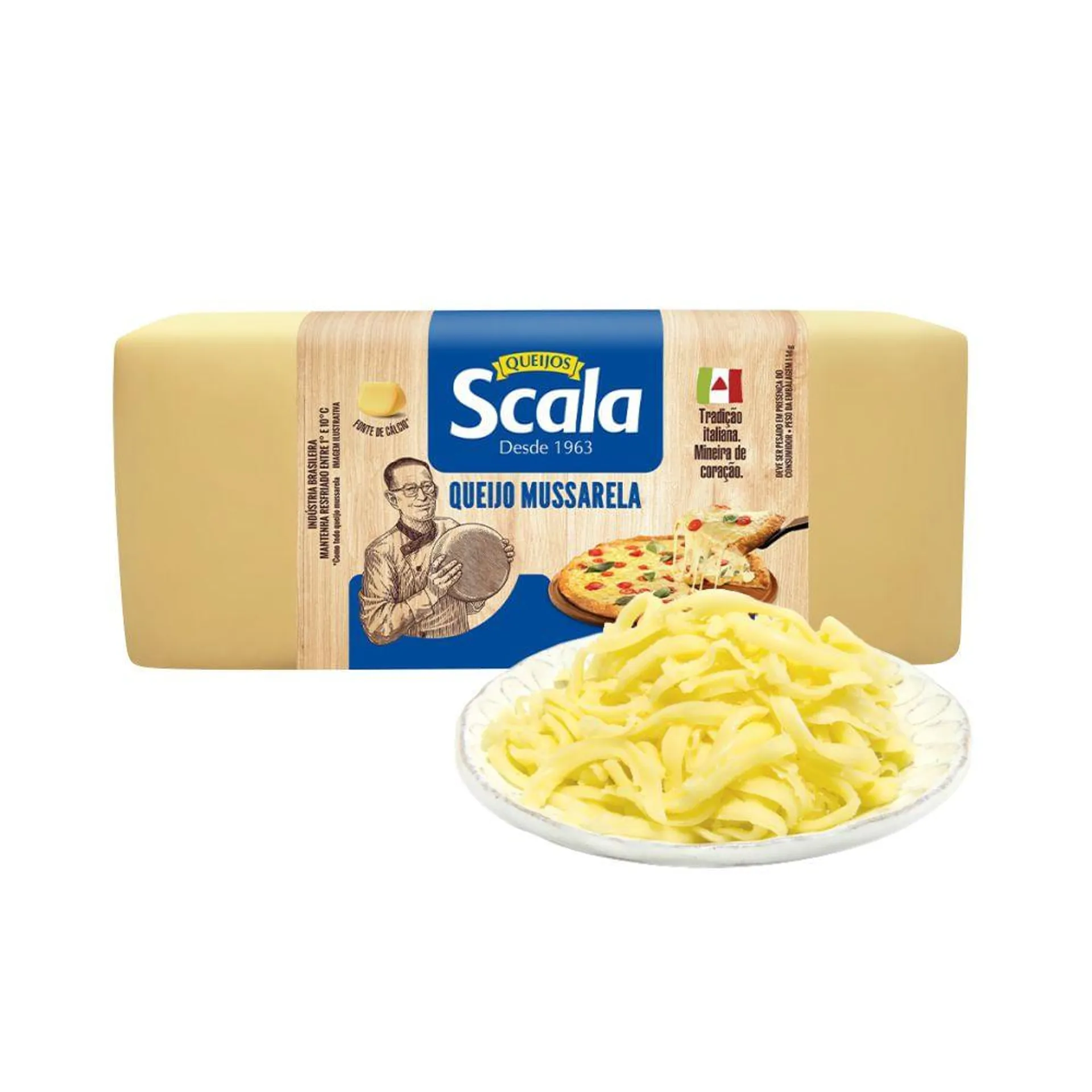 Queijo Muçarela Scala Ralado Kg