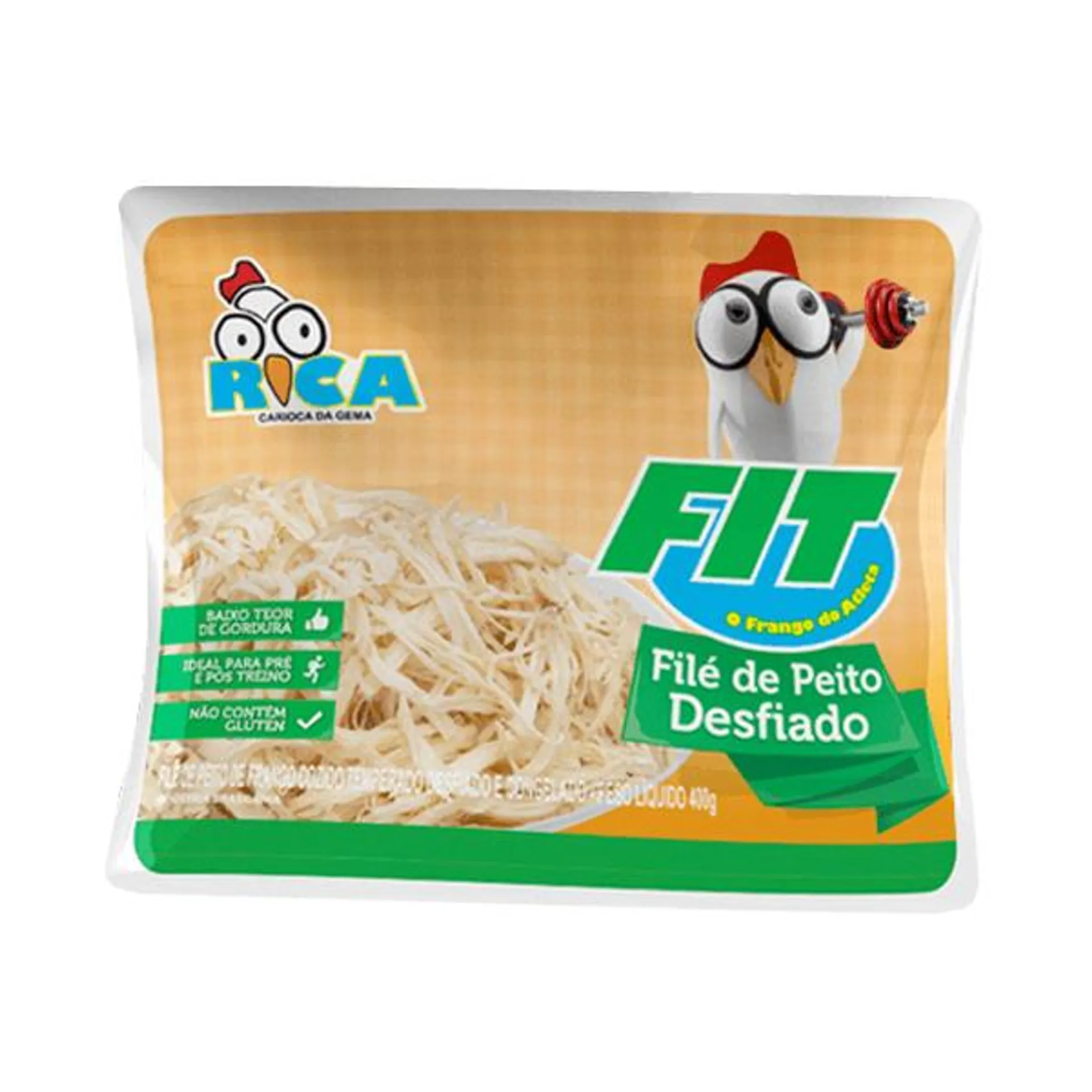 Filé de Peito de Frango Rica Cozido e Desfiado Light 400g