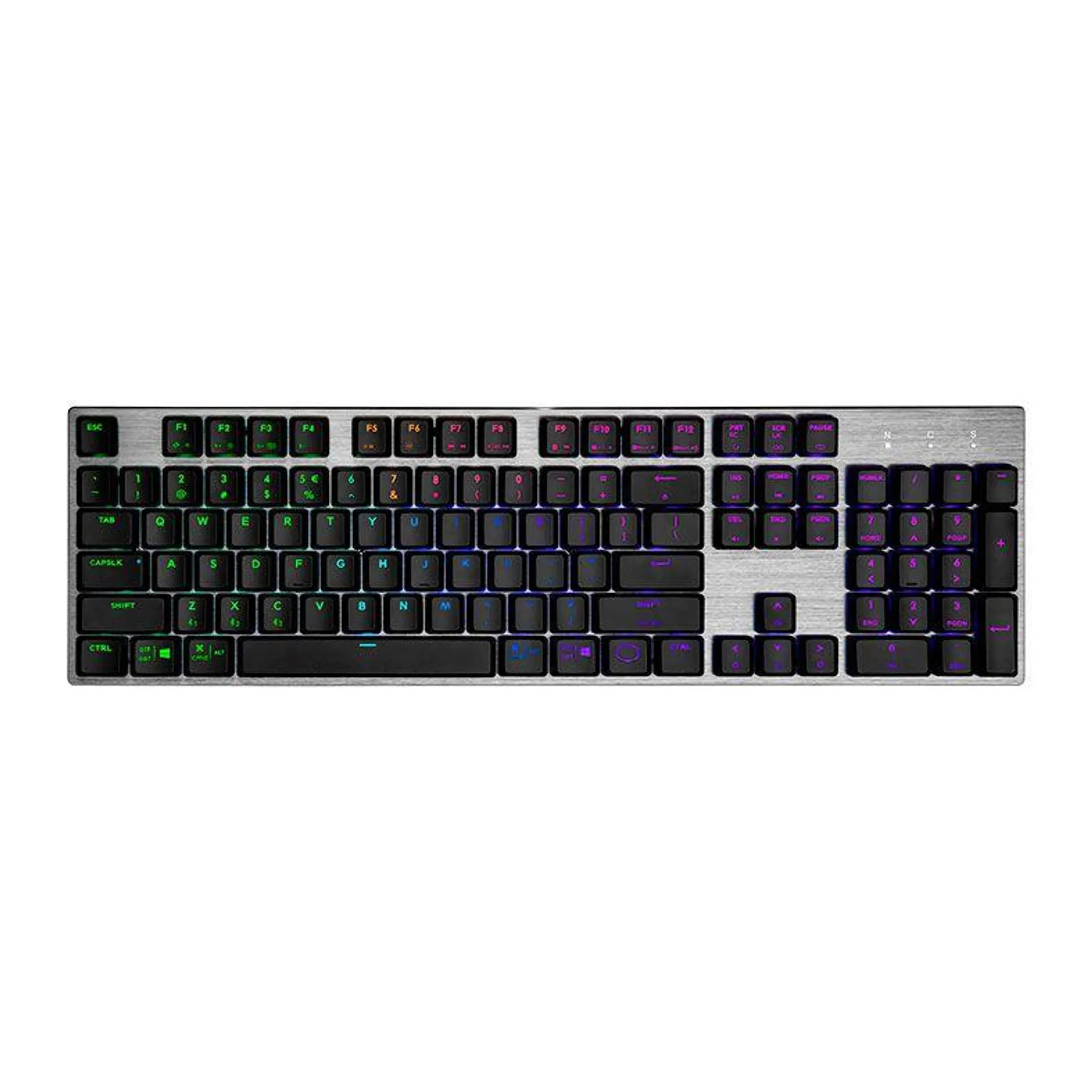 Teclado Gamer Cooler Master SK653, Wireless, RGB, Switch Low Profile Marrom, SK-653-GKTM1-US