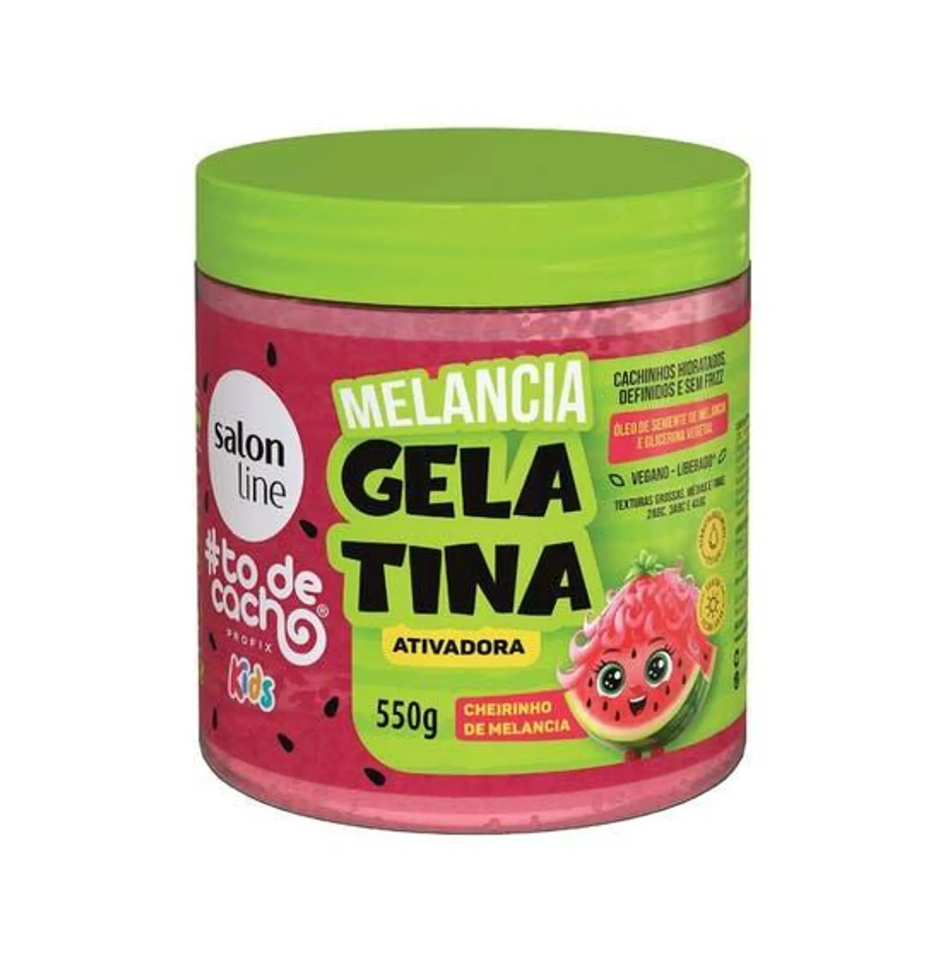 Gelatina Ativadora Salon Line Kids #TDC Melancia 550g