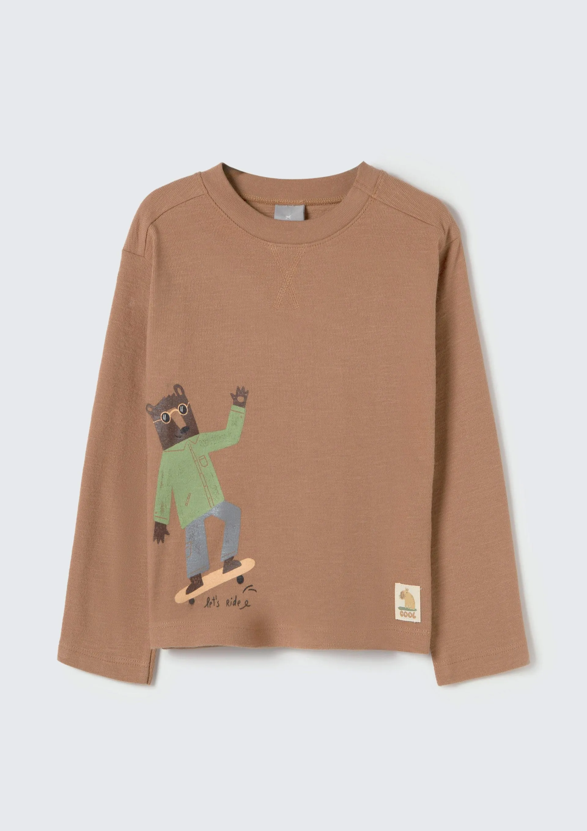 Camiseta Infantil Menino Toddler - Marrom