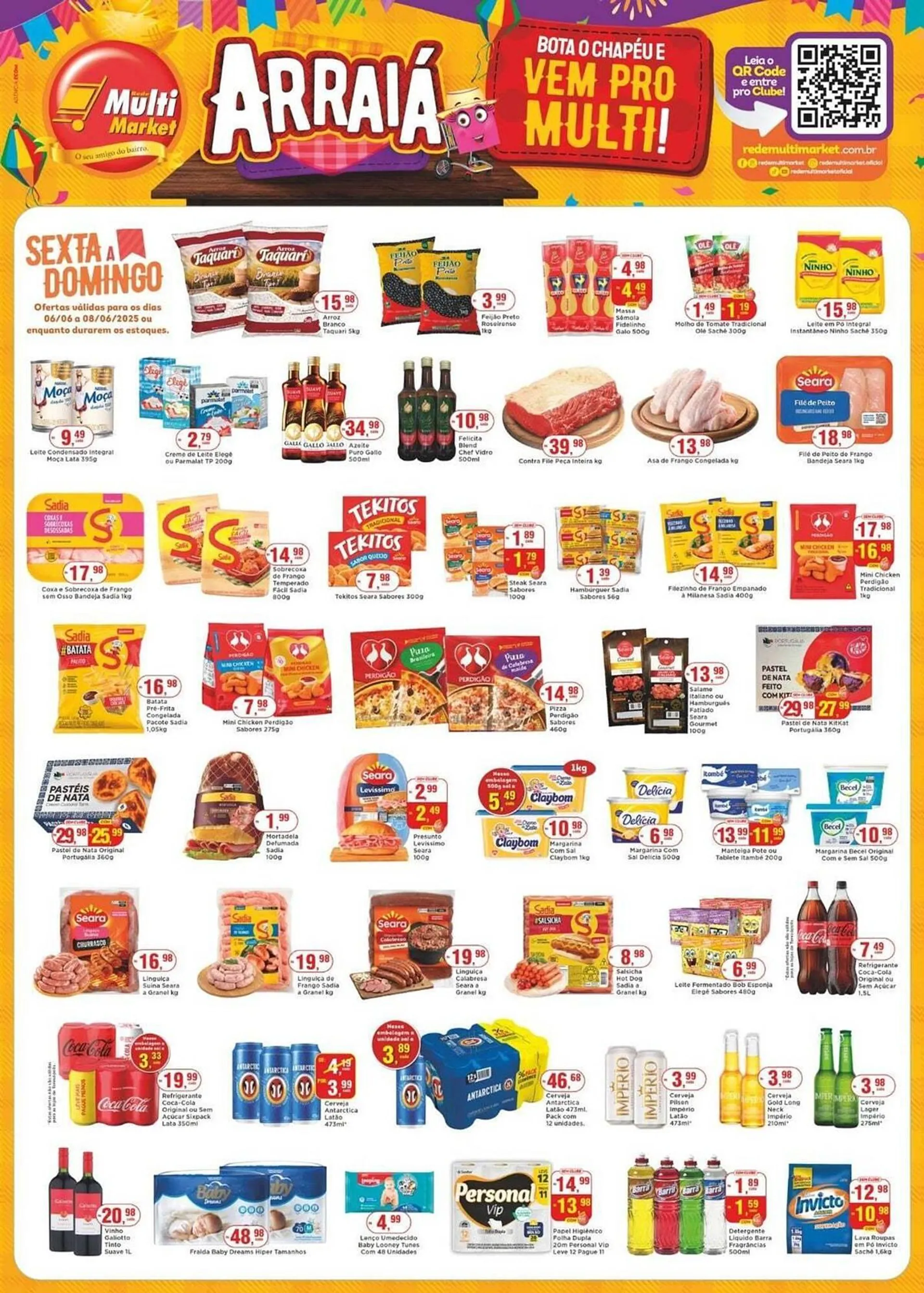 Encarte de Catálogo Rede Multi Market 6 de junho até 8 de junho 2025 - Pagina 1