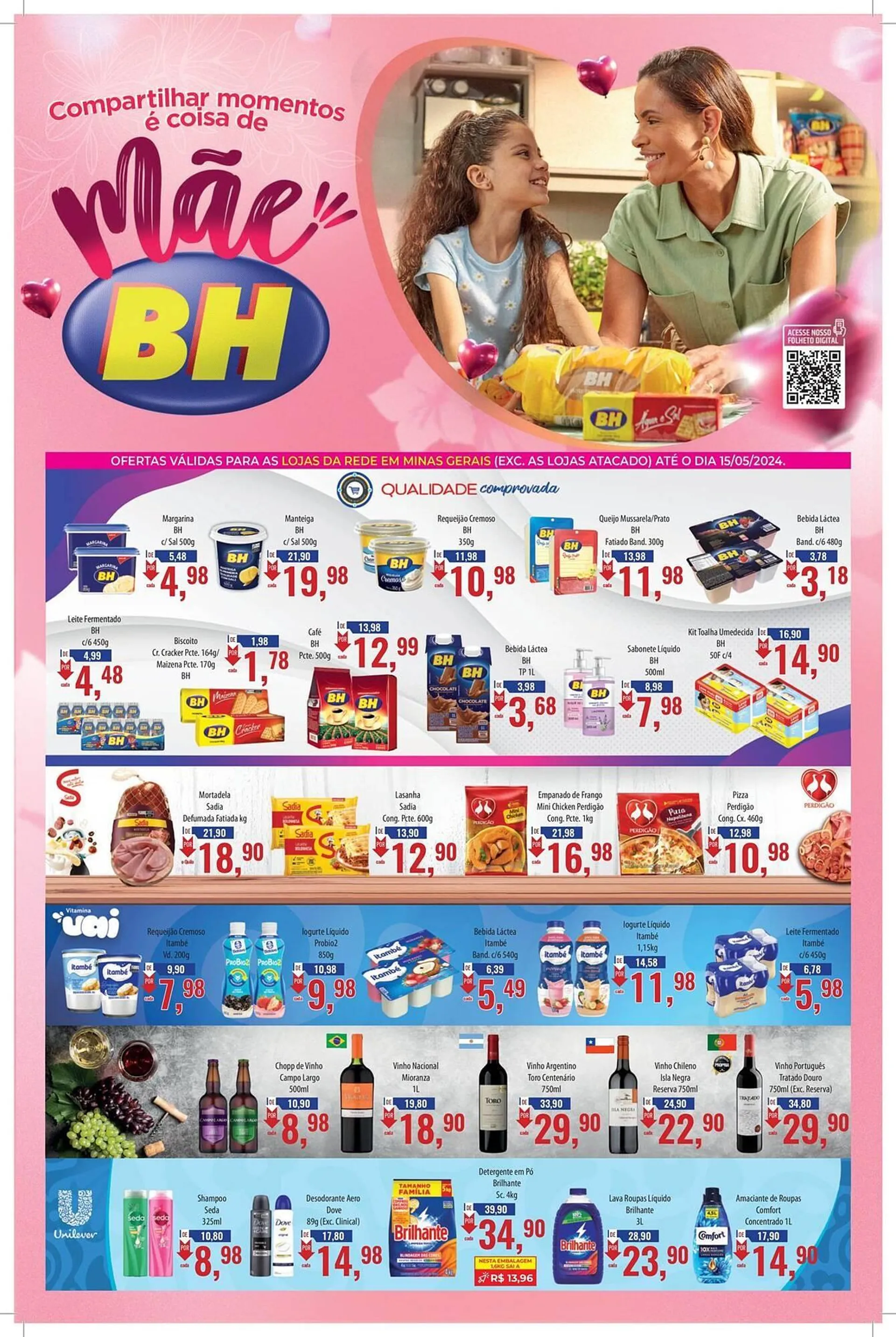 Encarte de Catálogo Supermercados BH 2 de maio até 15 de maio 2024 - Pagina 1