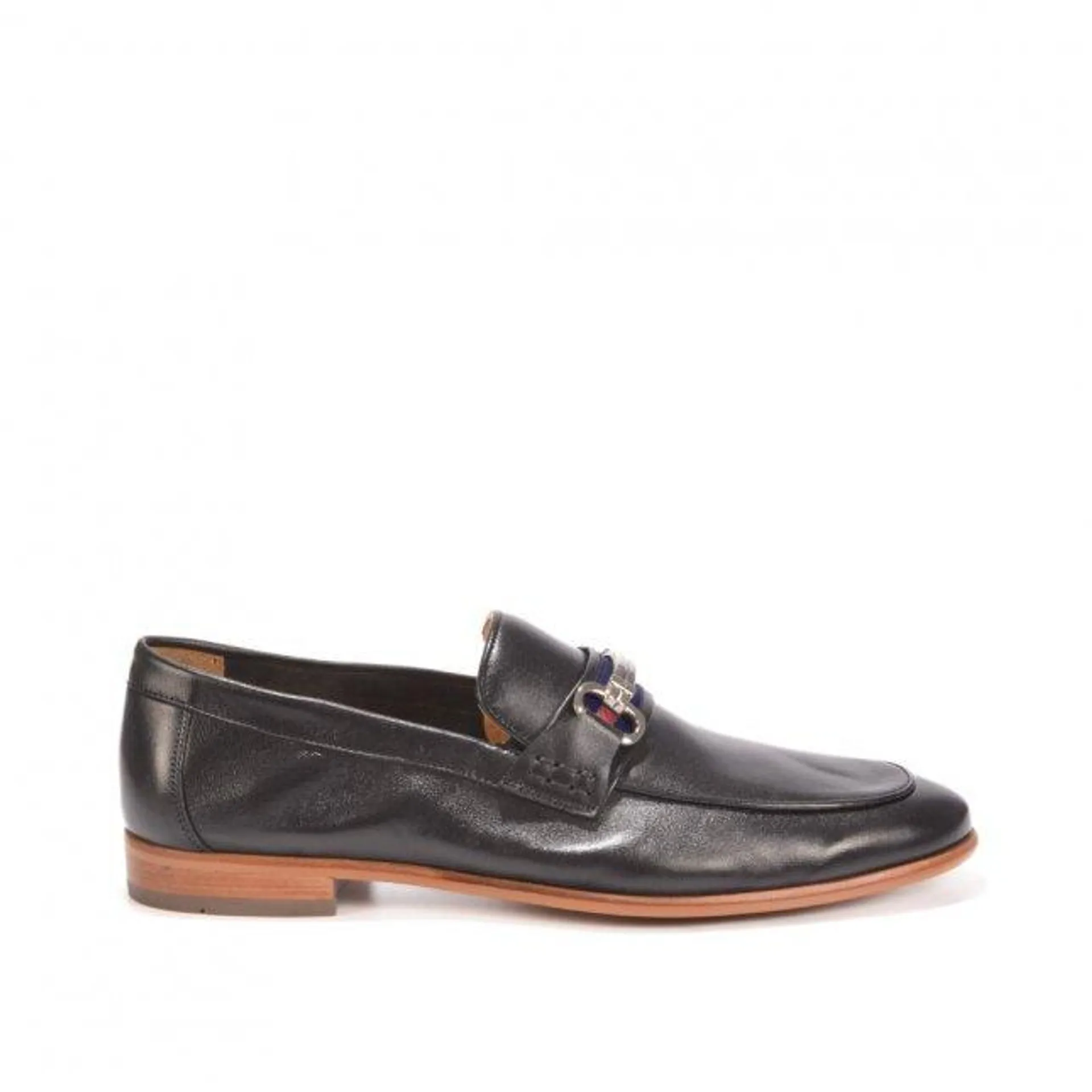 Loafer Masculino Marinho Bridão Couro