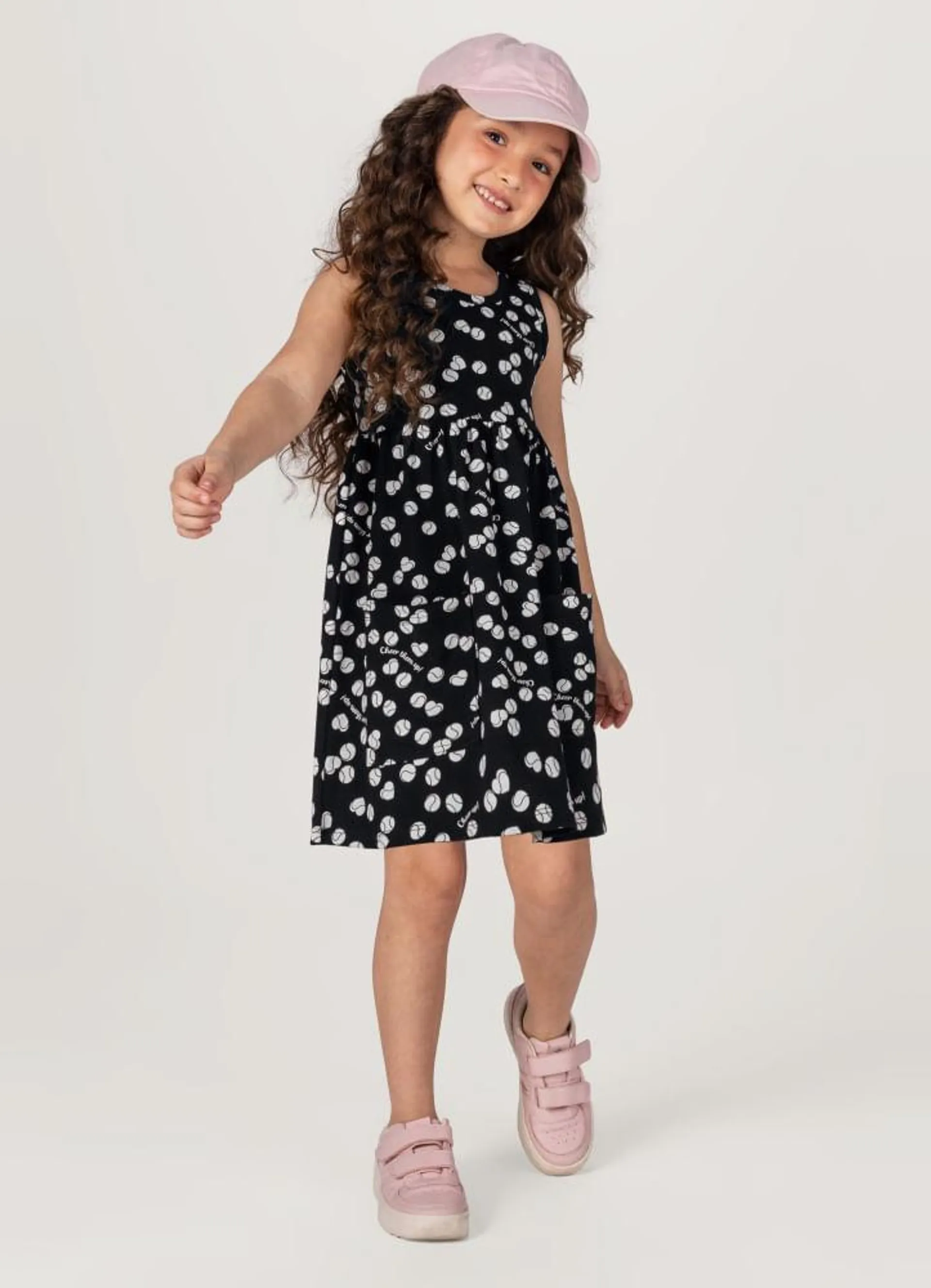 Vestido Infantil Menina Em Cotton Brandili