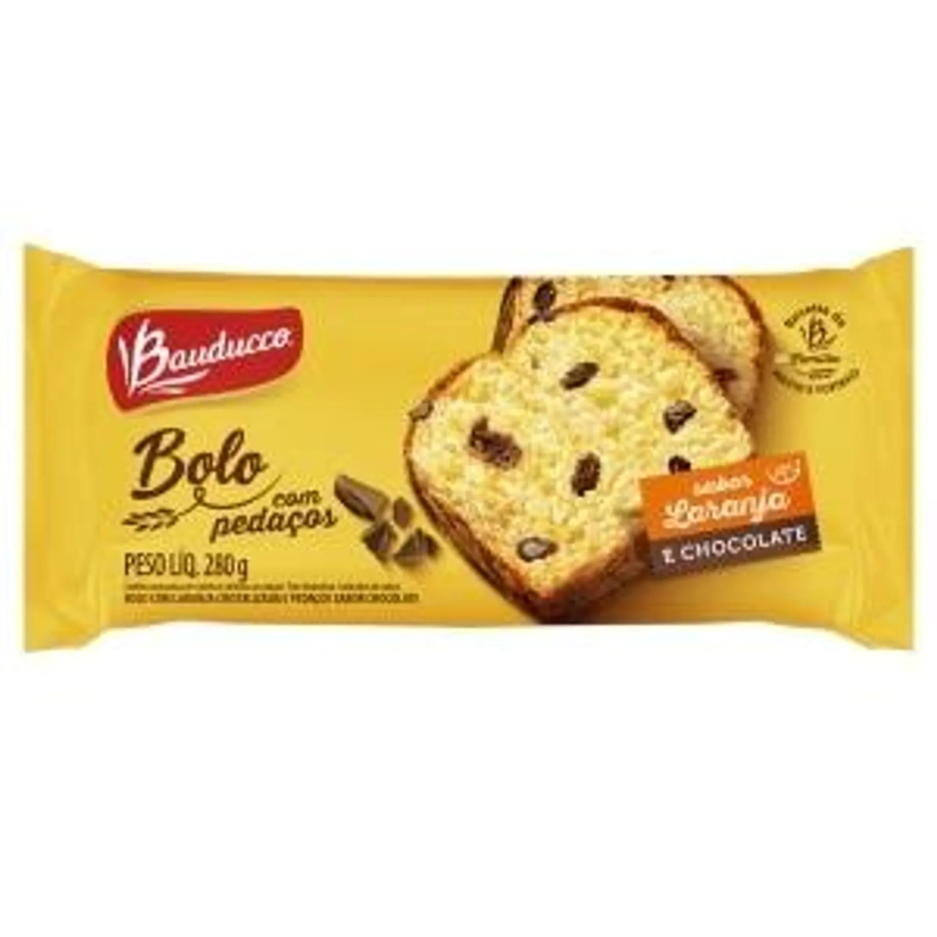 Bolo Bauducco Laranja com Pedaços de Chocolate 280g