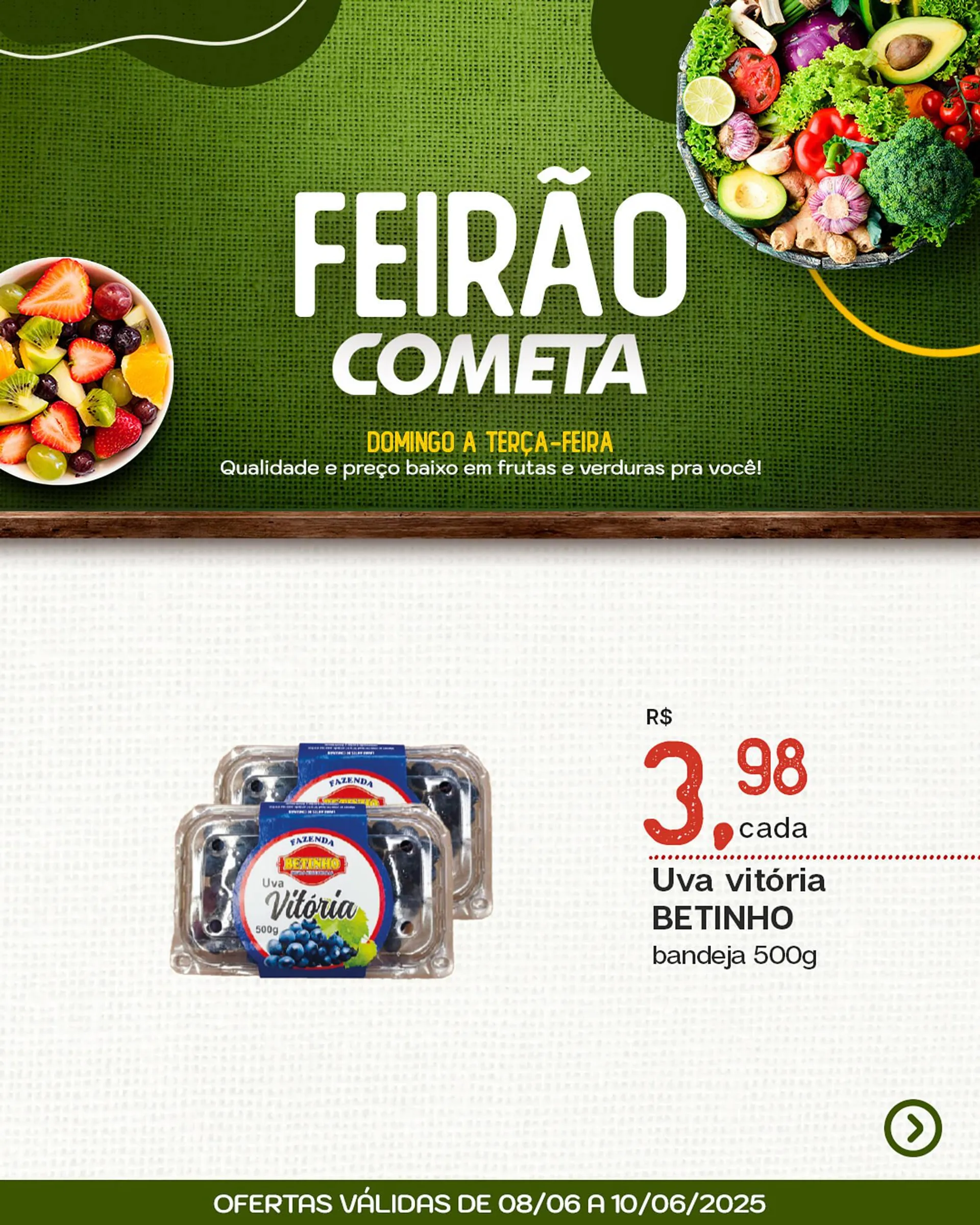 Encarte de Catálogo Cometa Supermercados 9 de junho até 10 de junho 2025 - Pagina 2
