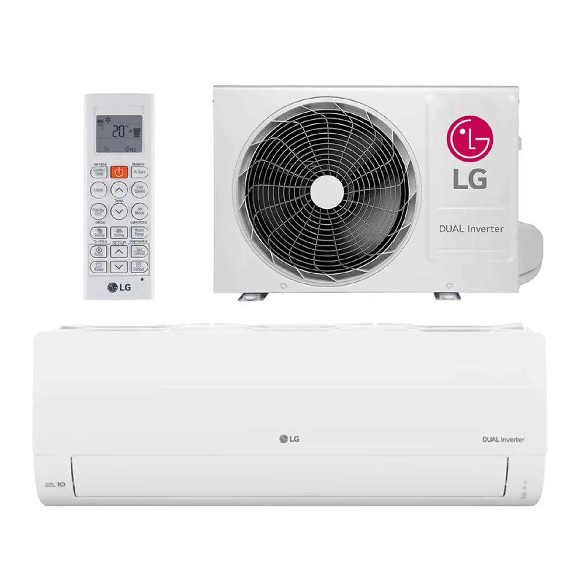 Ar-Condicionado LG Dual Inverter Compact +AI 18.000 BTU Frio