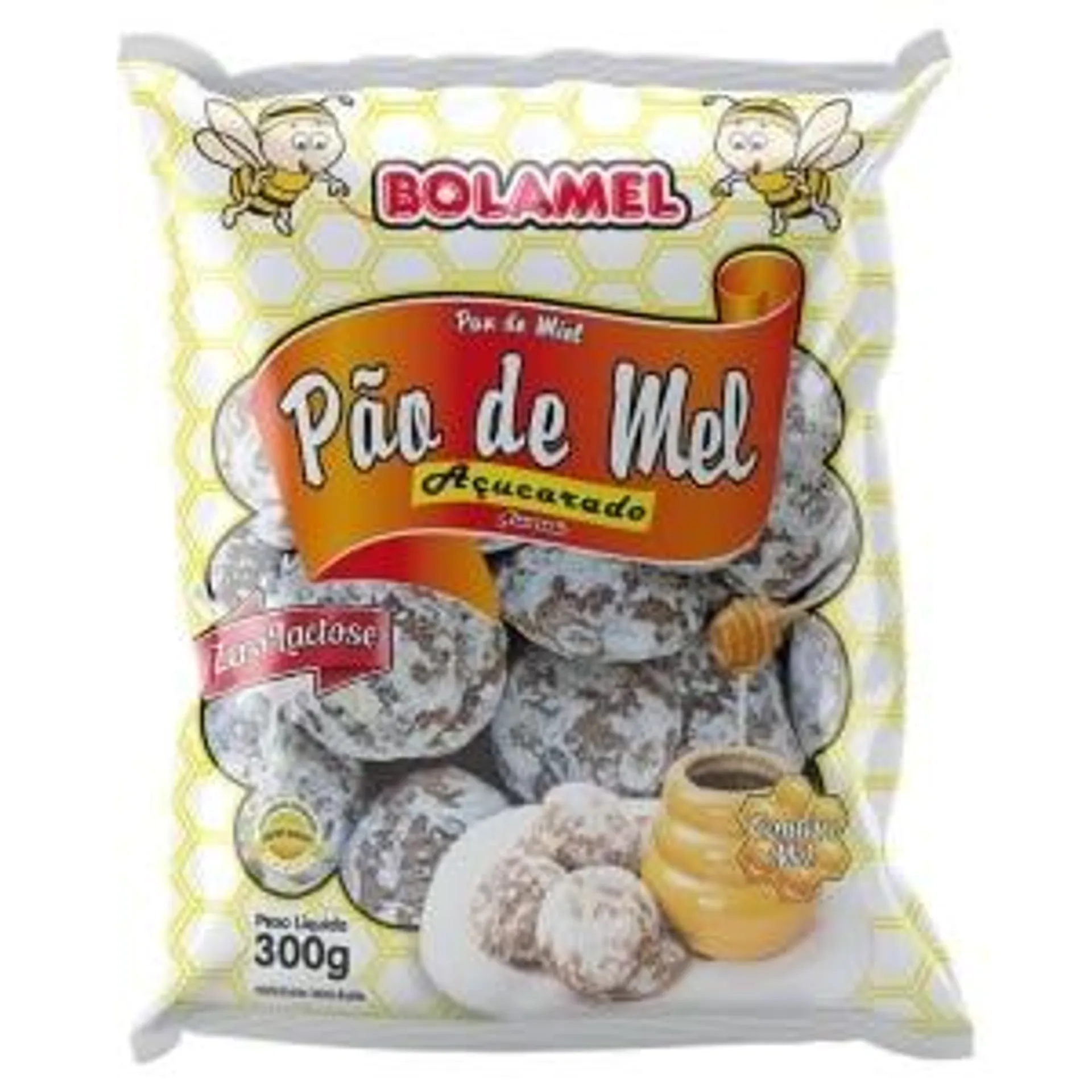 Pão De Mel Bolamel Açucarado Zero Lactose 300g