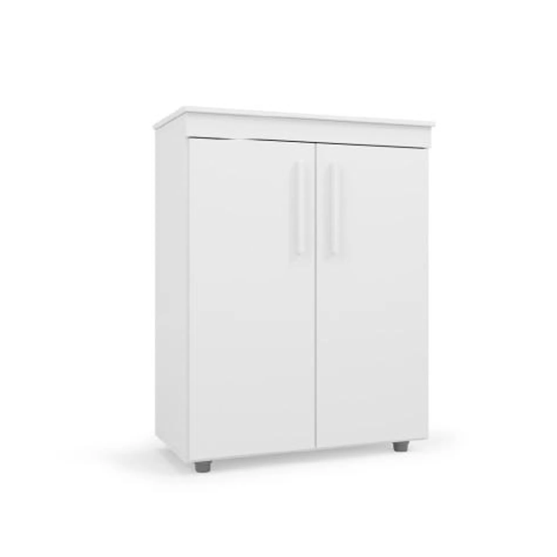 Armário Multiuso Organizador Office 2 Portas Advantage Branco Batrol