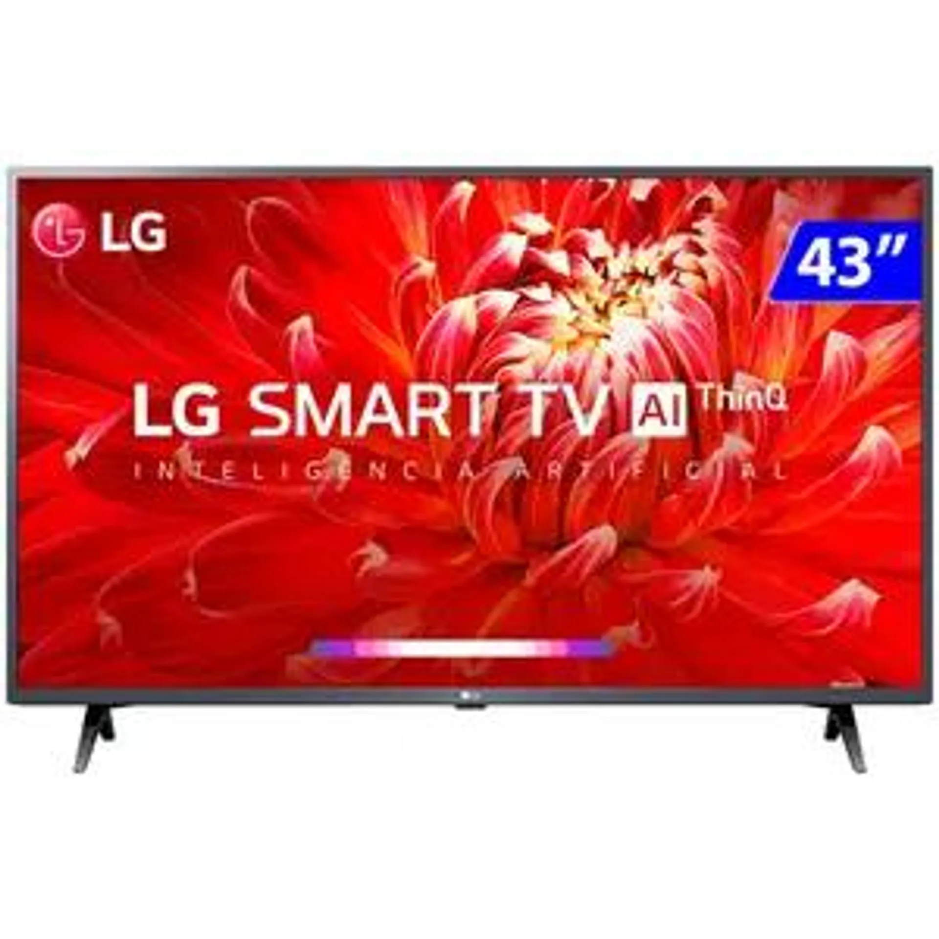 Smart TV LG LED 43” Full HD Wi-Fi WebOS Quad Core AI ThinQ 43LM6370PSB.BWZ