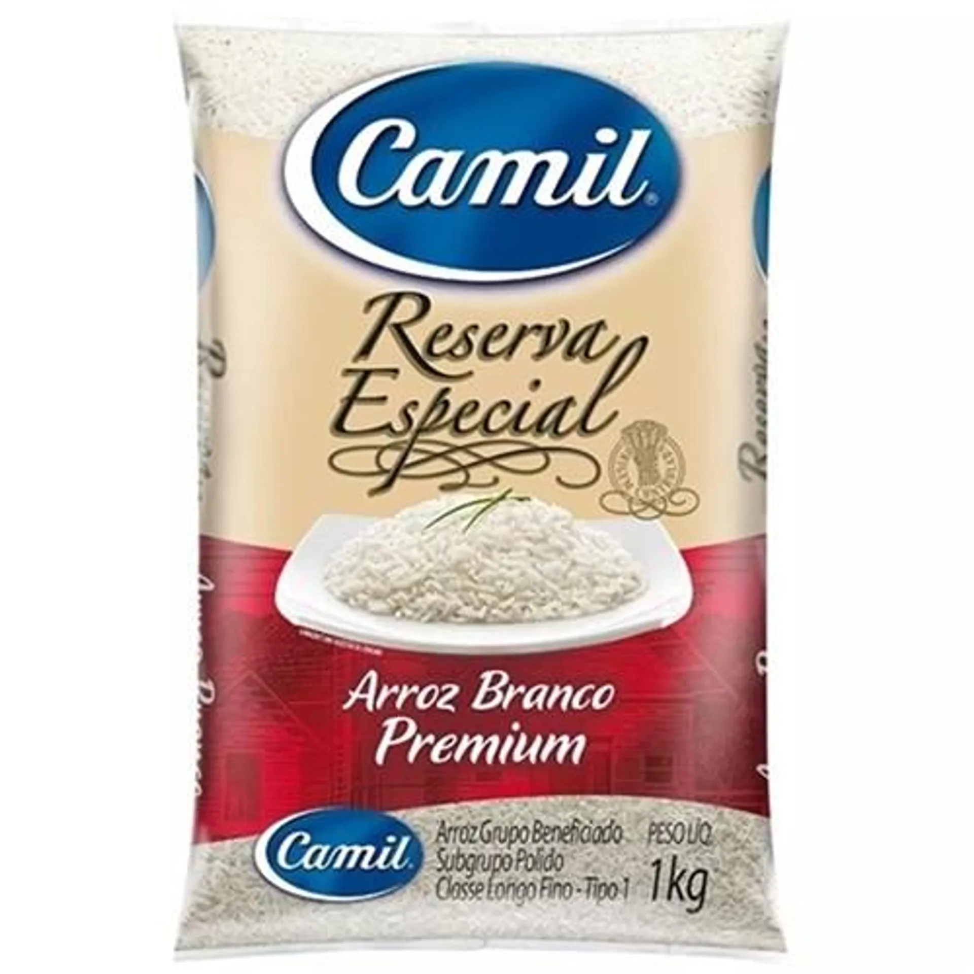 Arroz Tipo 1 Camil Reserva Especial Pacote 1Kg