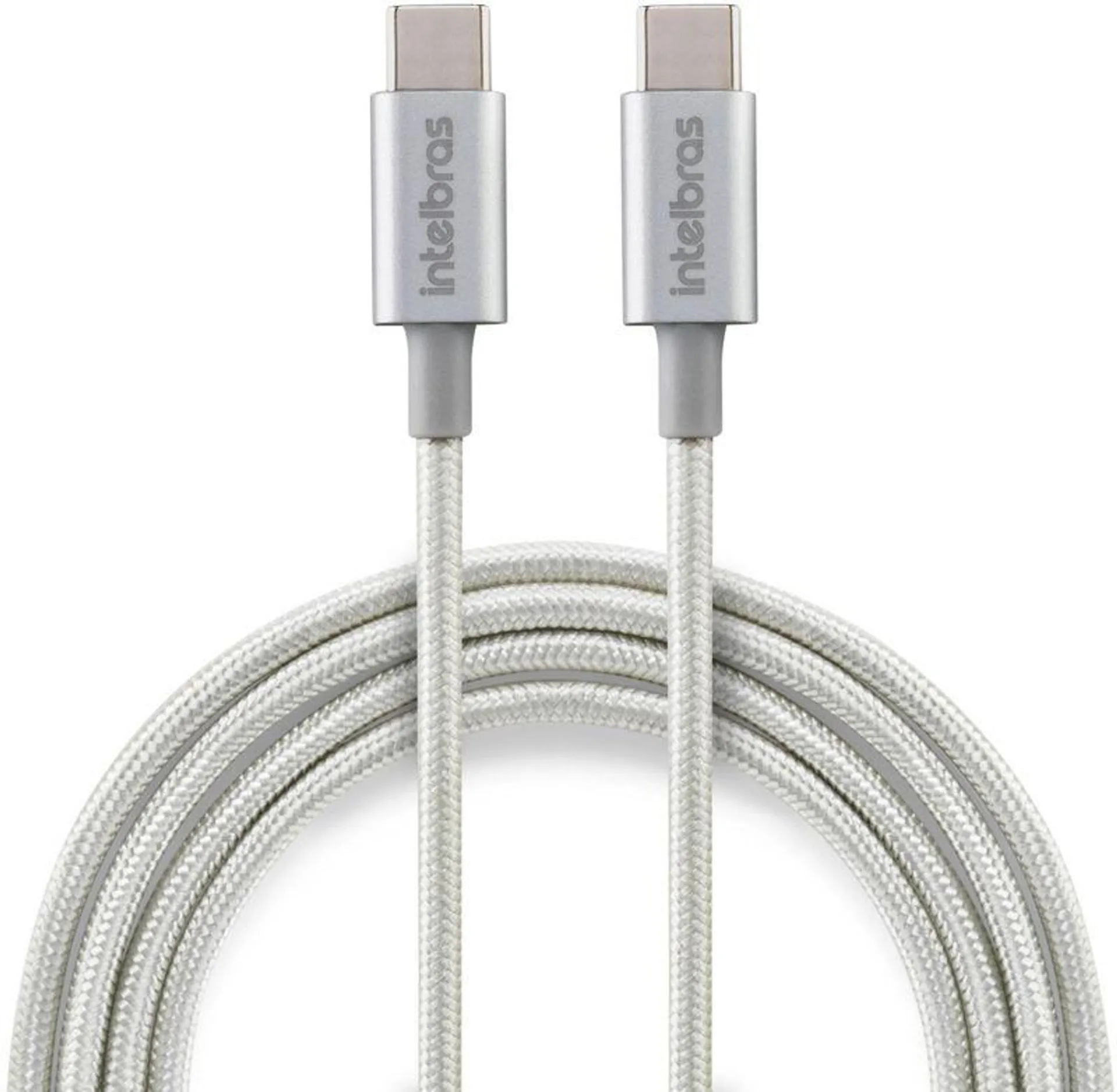 Cabo Intelbras Usb-C 1,5M Nylon Branco Eucc 15Nb