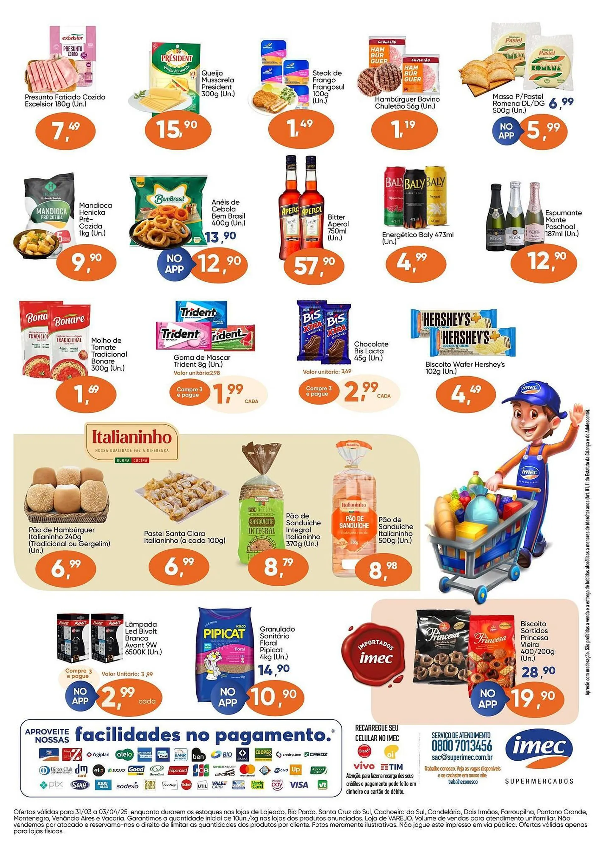 Encarte de Catálogo Imec Supermercados 31 de março até 3 de abril 2025 - Pagina 2
