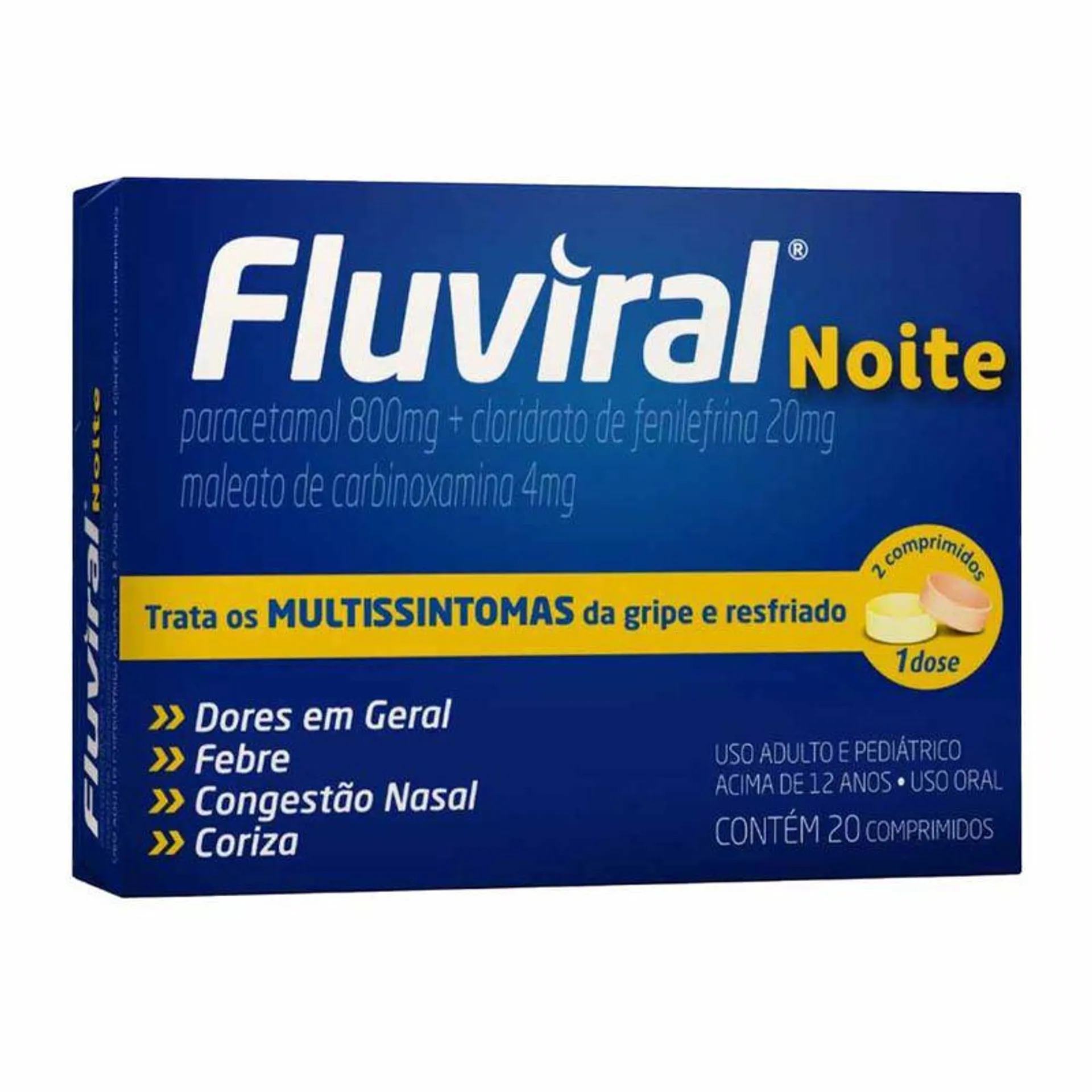 FLUVIRAL NOITE C/20 COMP