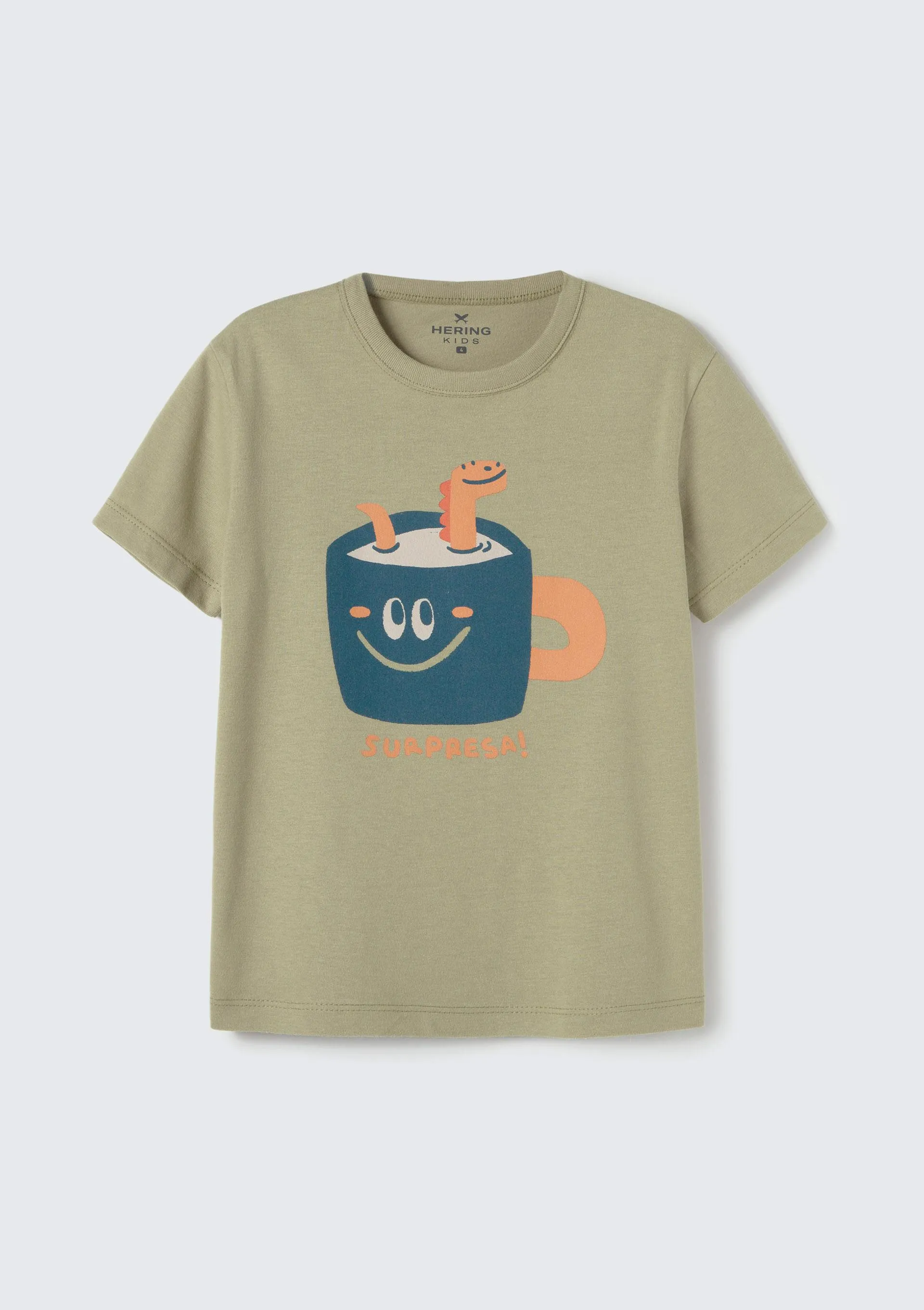 Camiseta Infantil Menino Toddler Com Estampa - Verde