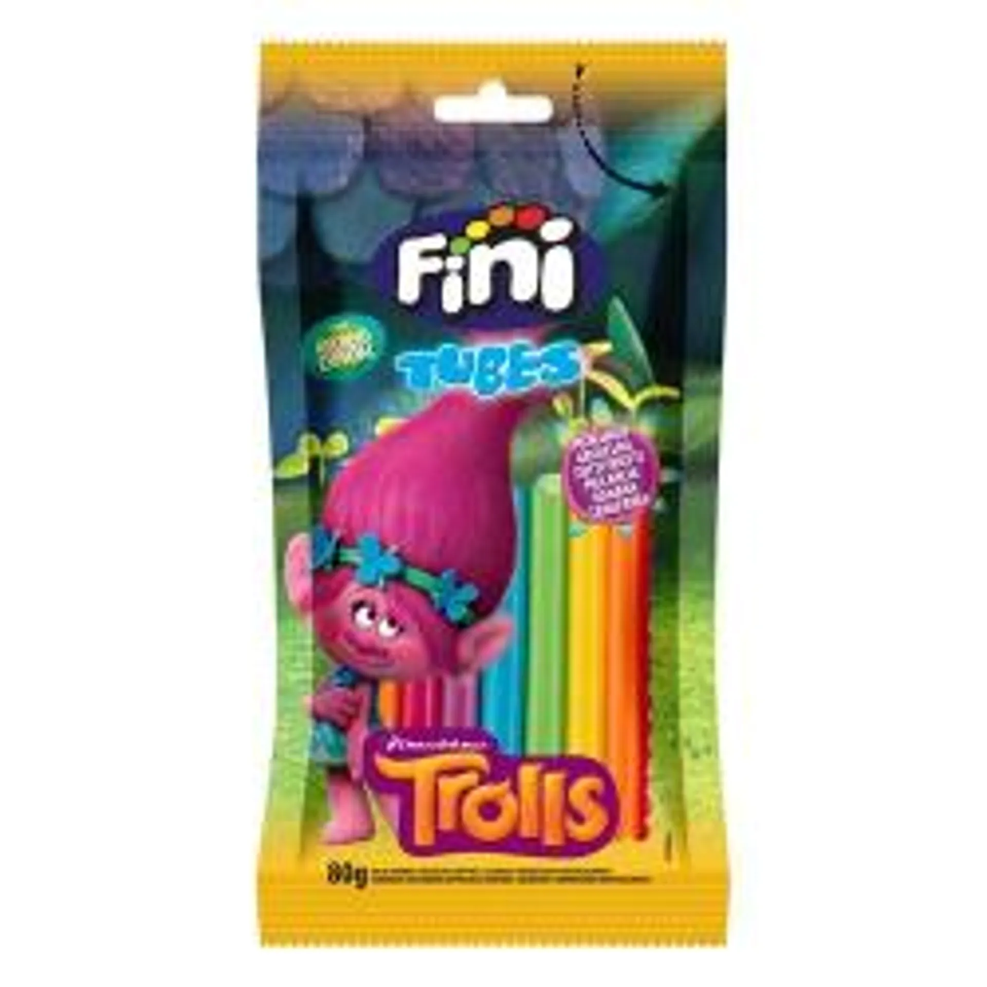 Bala Fini Reg.tubes Trolls 80gr