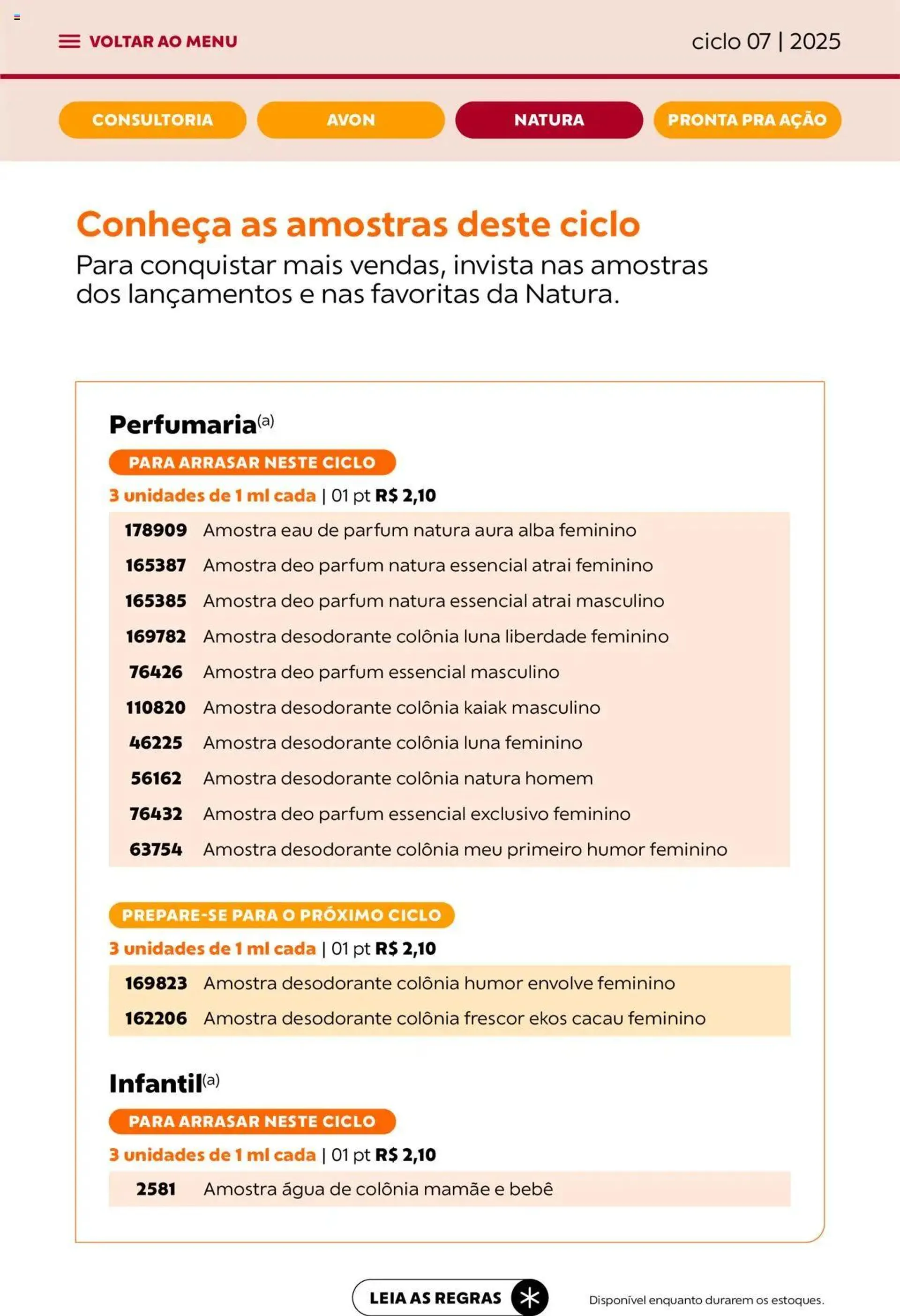 Encarte de Avon - Campanha 07: Minha Consultoria 3 de abril até 1 de maio 2025 - Pagina 82