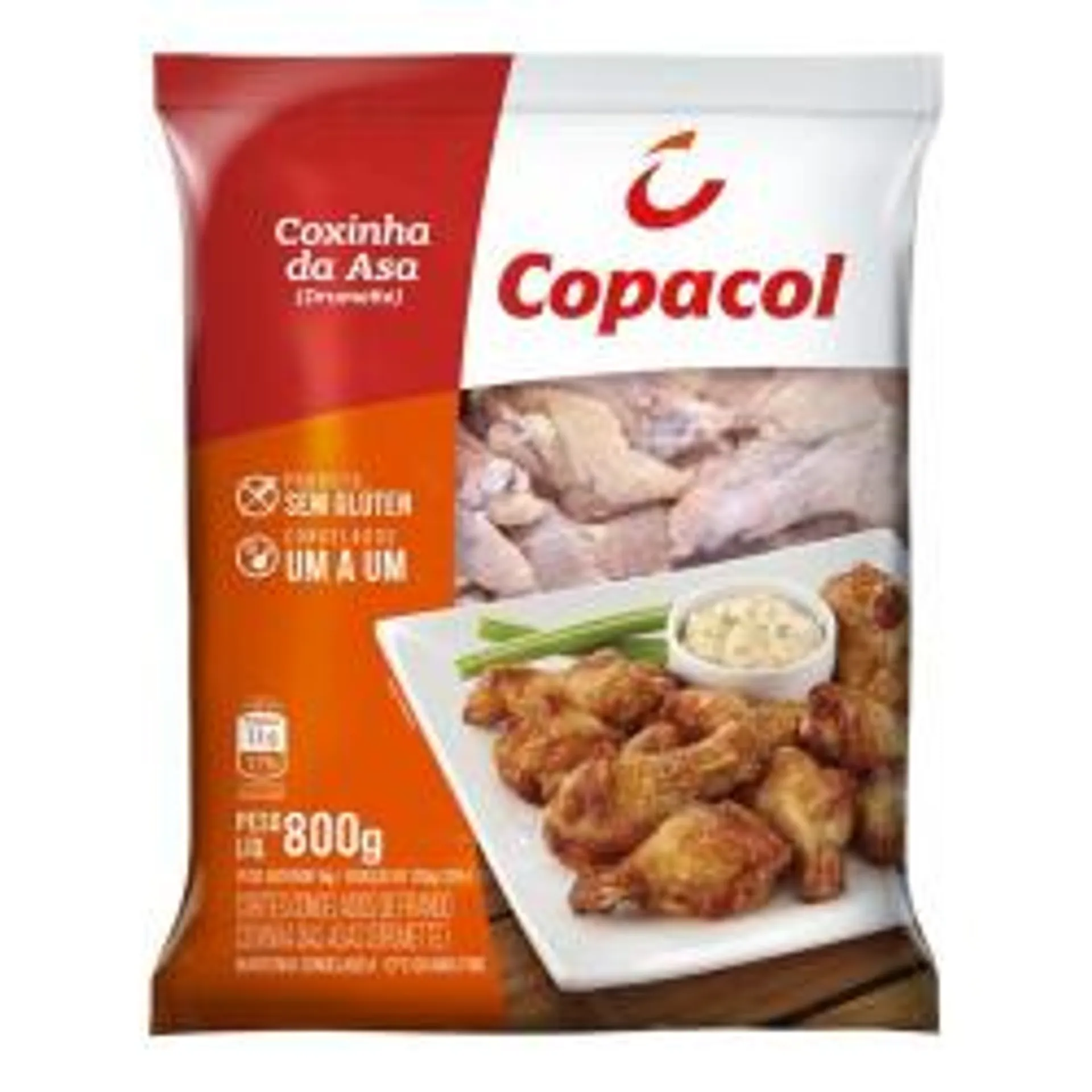 Coxinha Asa Frango Copacol Iqf 800gr