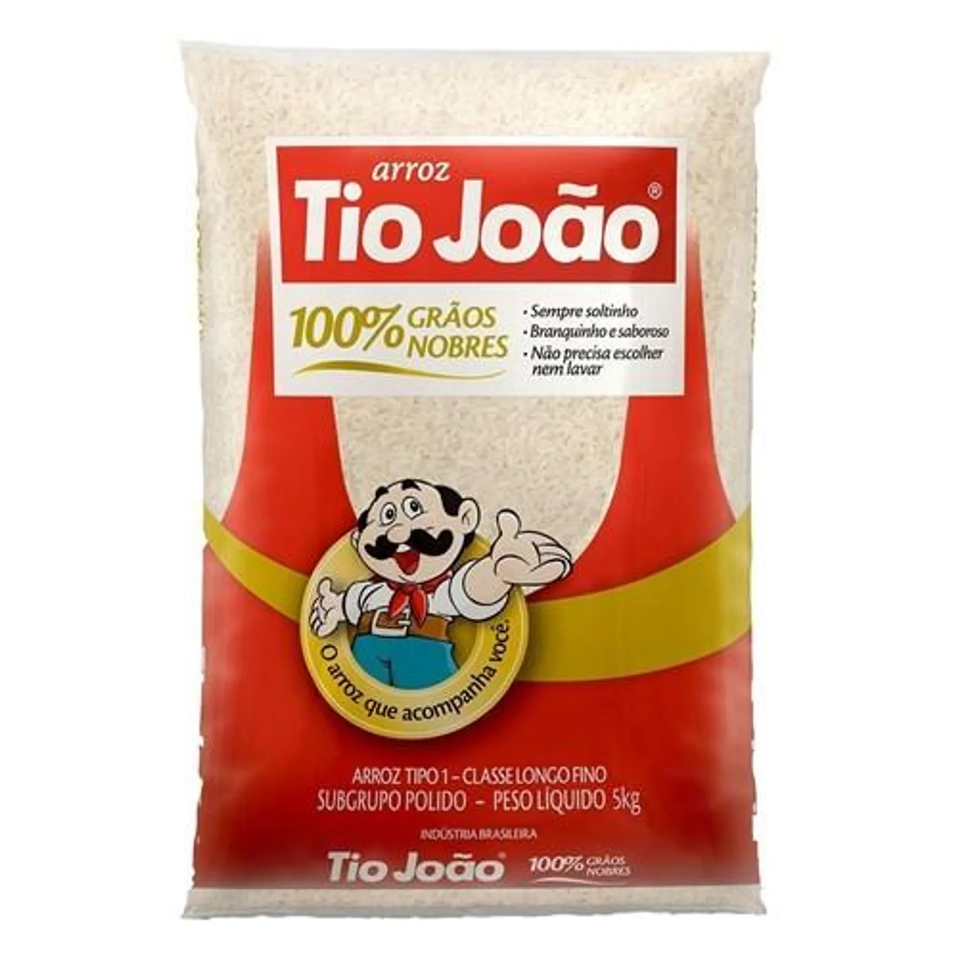 Arroz Tio João Tipo 1 Pacote 5Kg