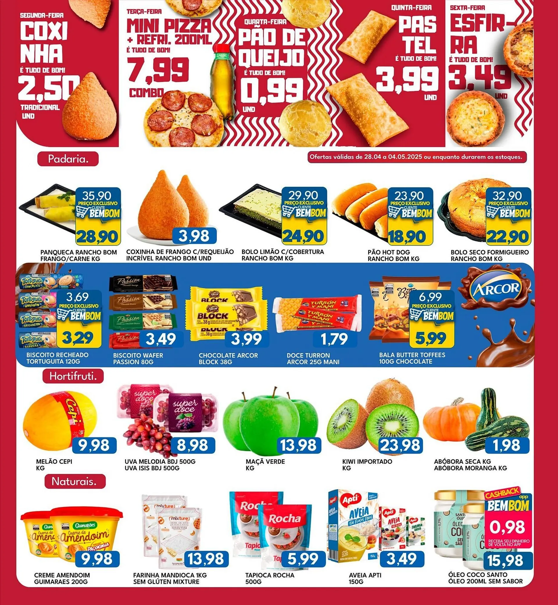 Encarte de Catálogo Rancho Bom Supermercados 28 de abril até 4 de maio 2025 - Pagina 4