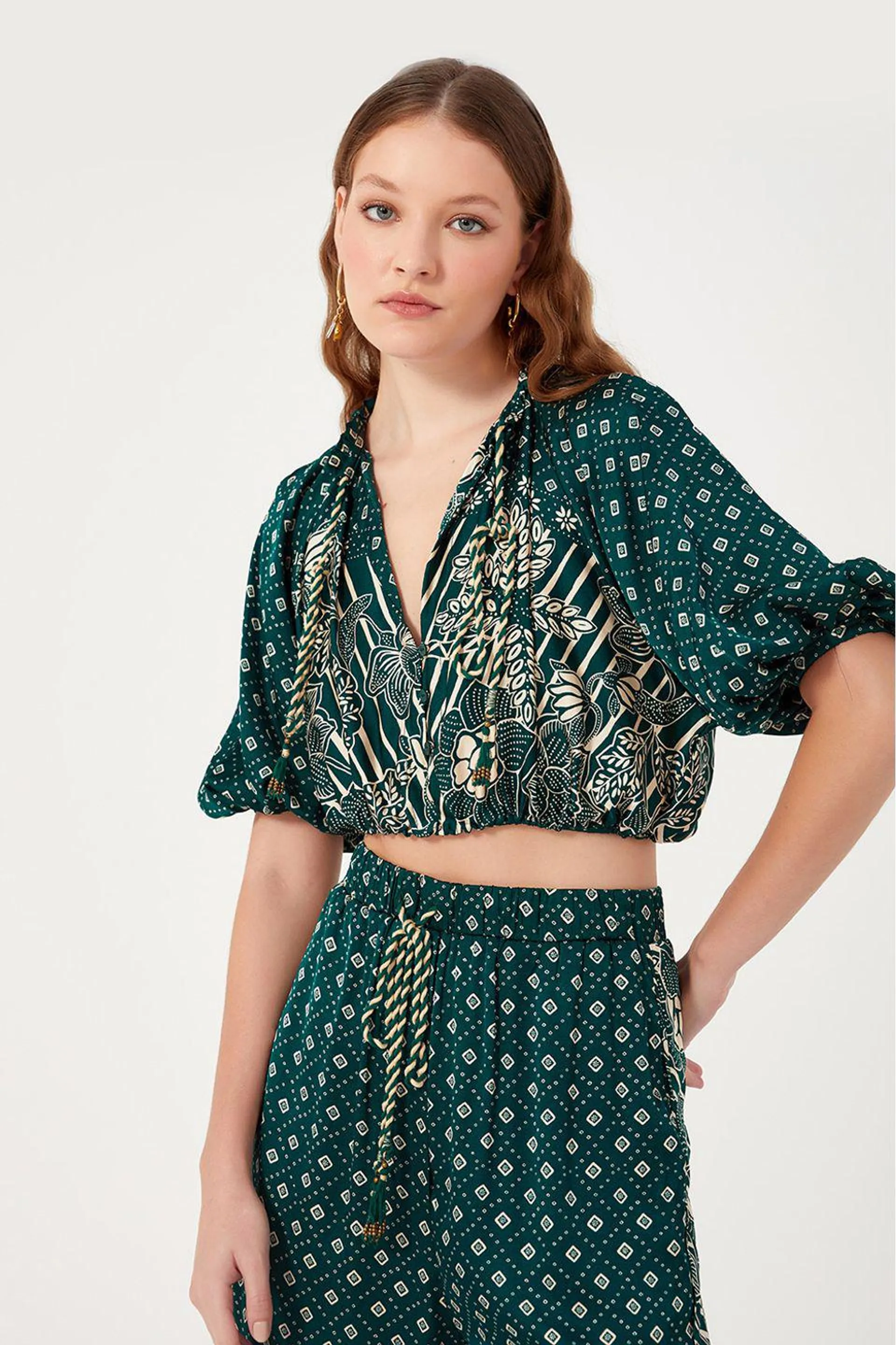 Blusa Estampa Batik