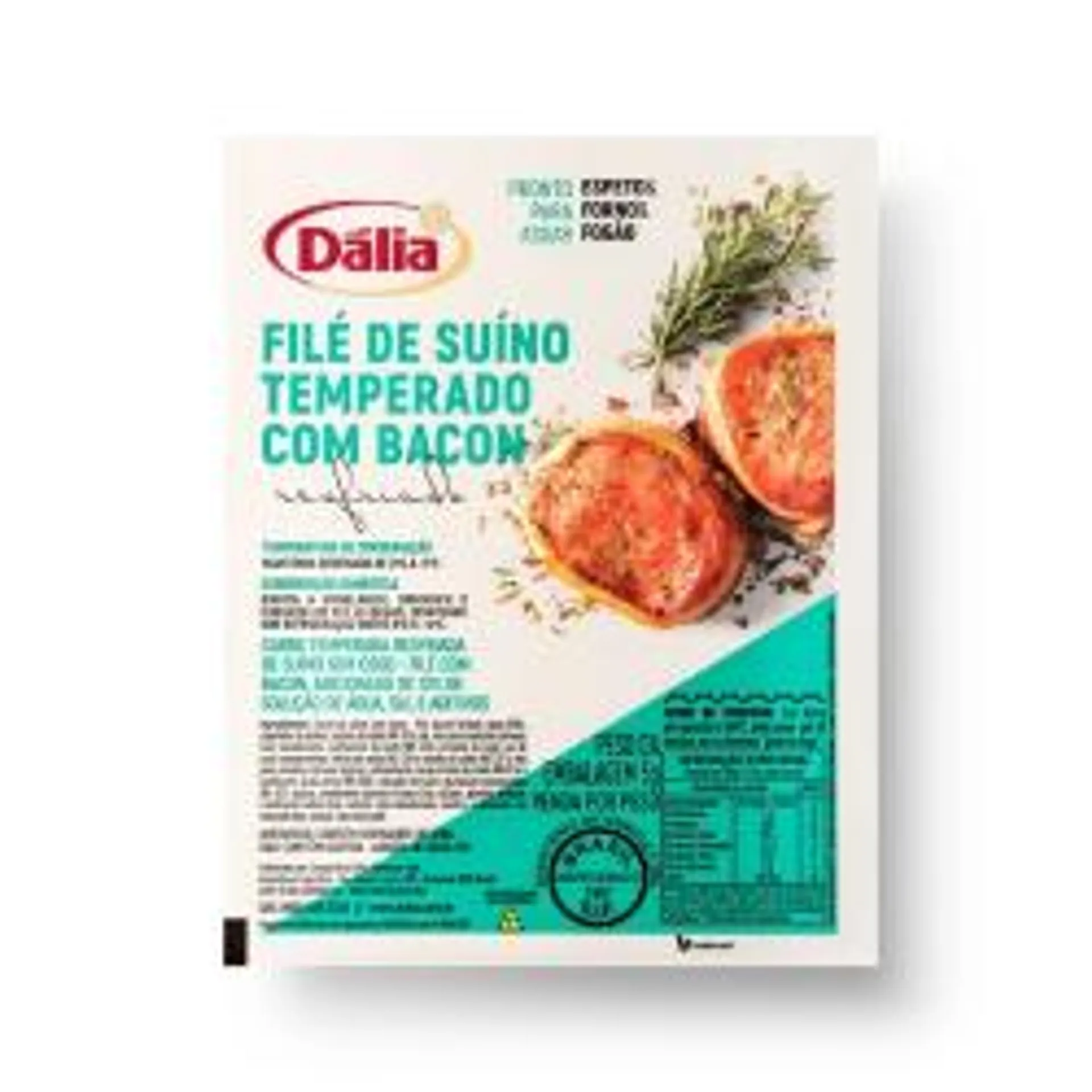 Filé Suíno Dália Temperado Com Bacon Resfiado (aprox. 600g A Un)