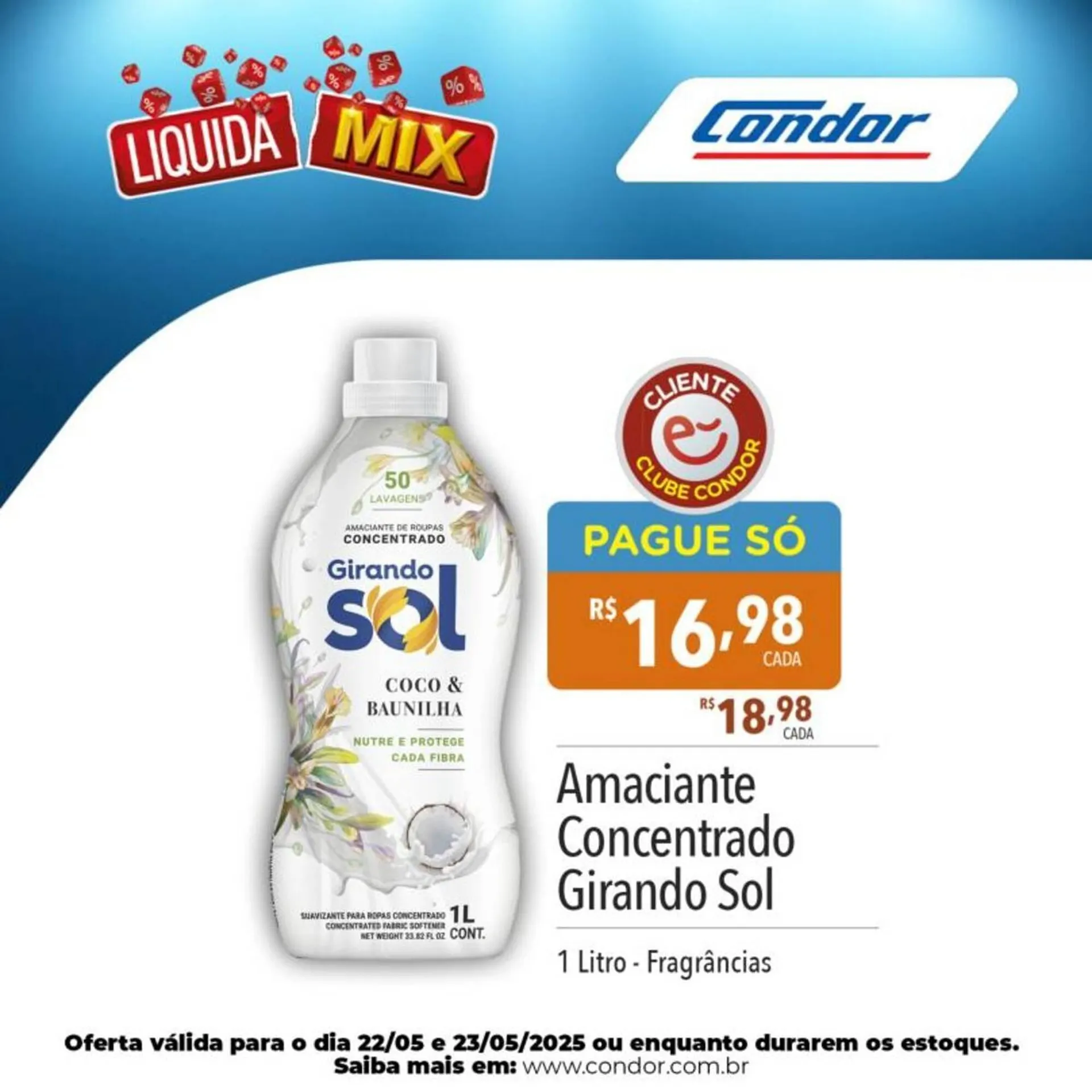 Encarte de Catálogo Supermercados Condor 22 de maio até 23 de maio 2025 - Pagina 1