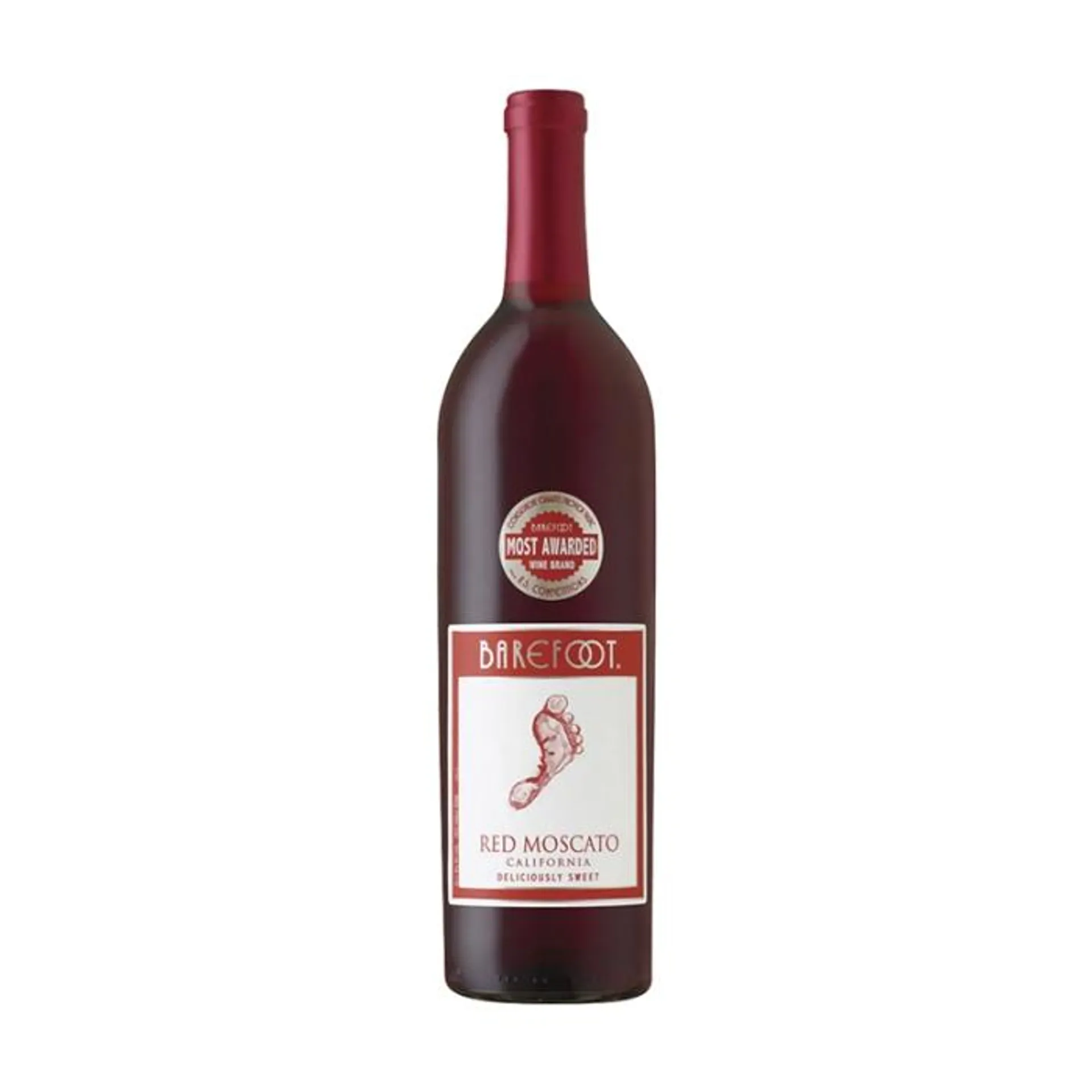 Vino Red Moscato Barefoot 75 Cl