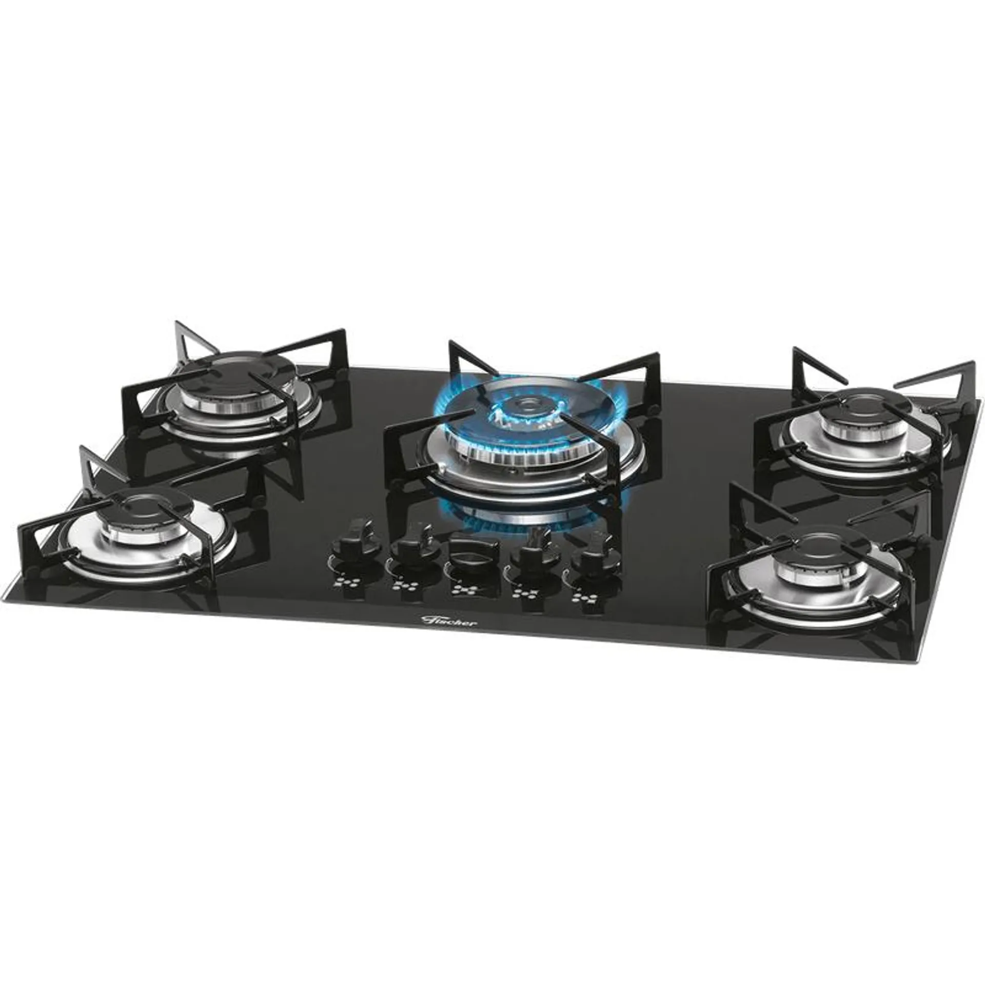 Cooktop Fischer 5 Bocas Tripla Chama, Preto - 1743-5733