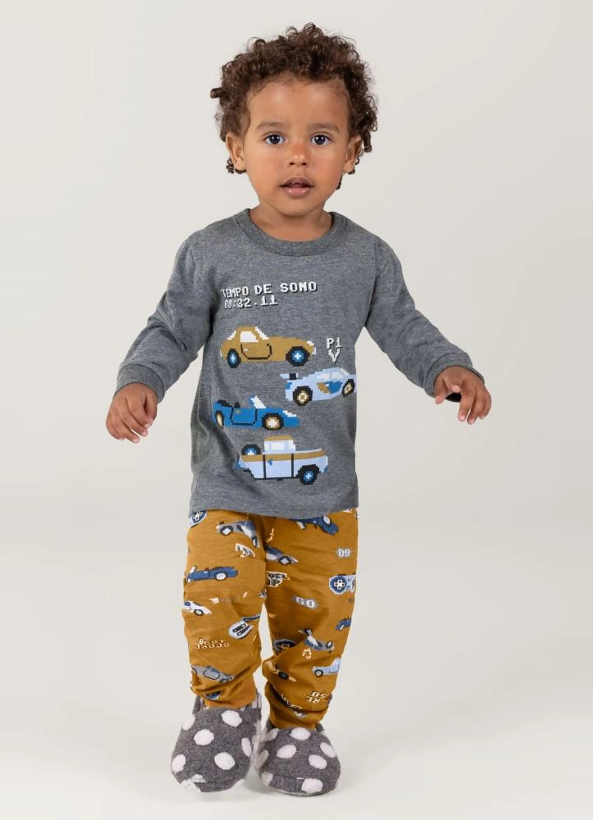 Pijama Brilha No Escuro Em Malha Infantil Menino Brandili