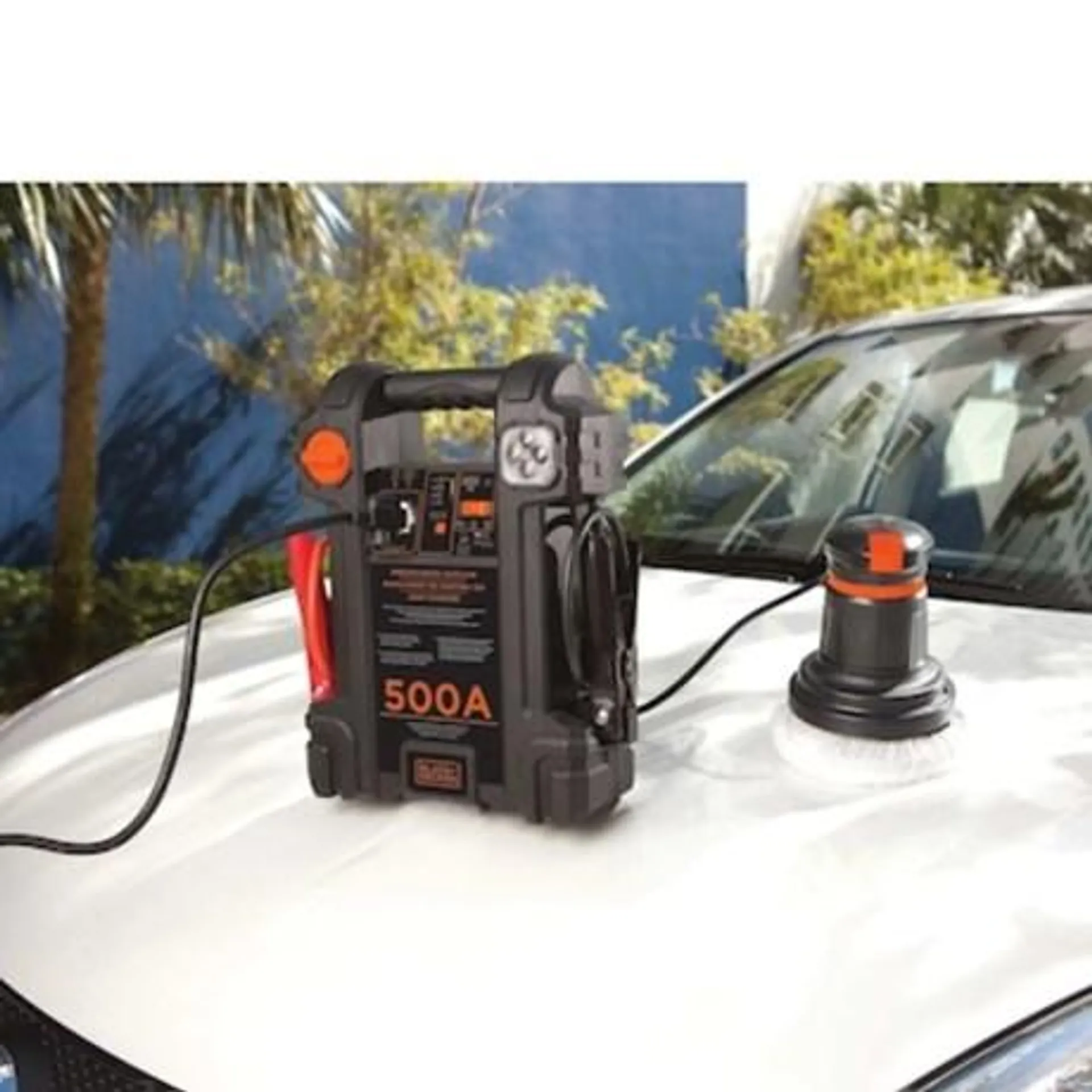 Auxiliar de Partida Arrancador 12V 500Ah Carregador Bivolt com Maleta JS500S-BR BLACK DECKER