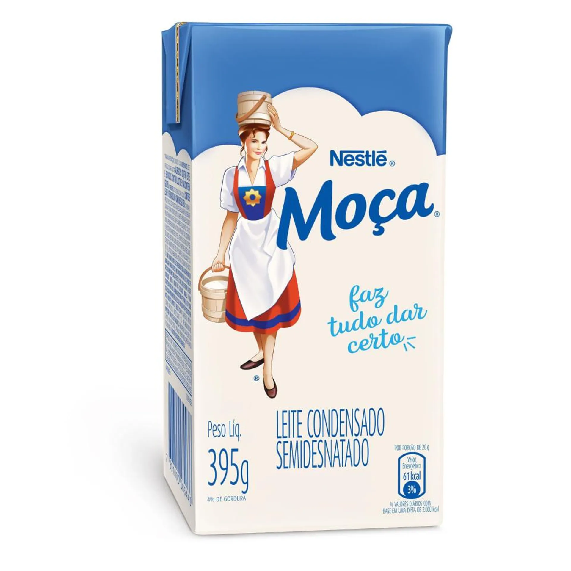 Leite Condensado Moça Semidesnatado Tetra Pak 395g