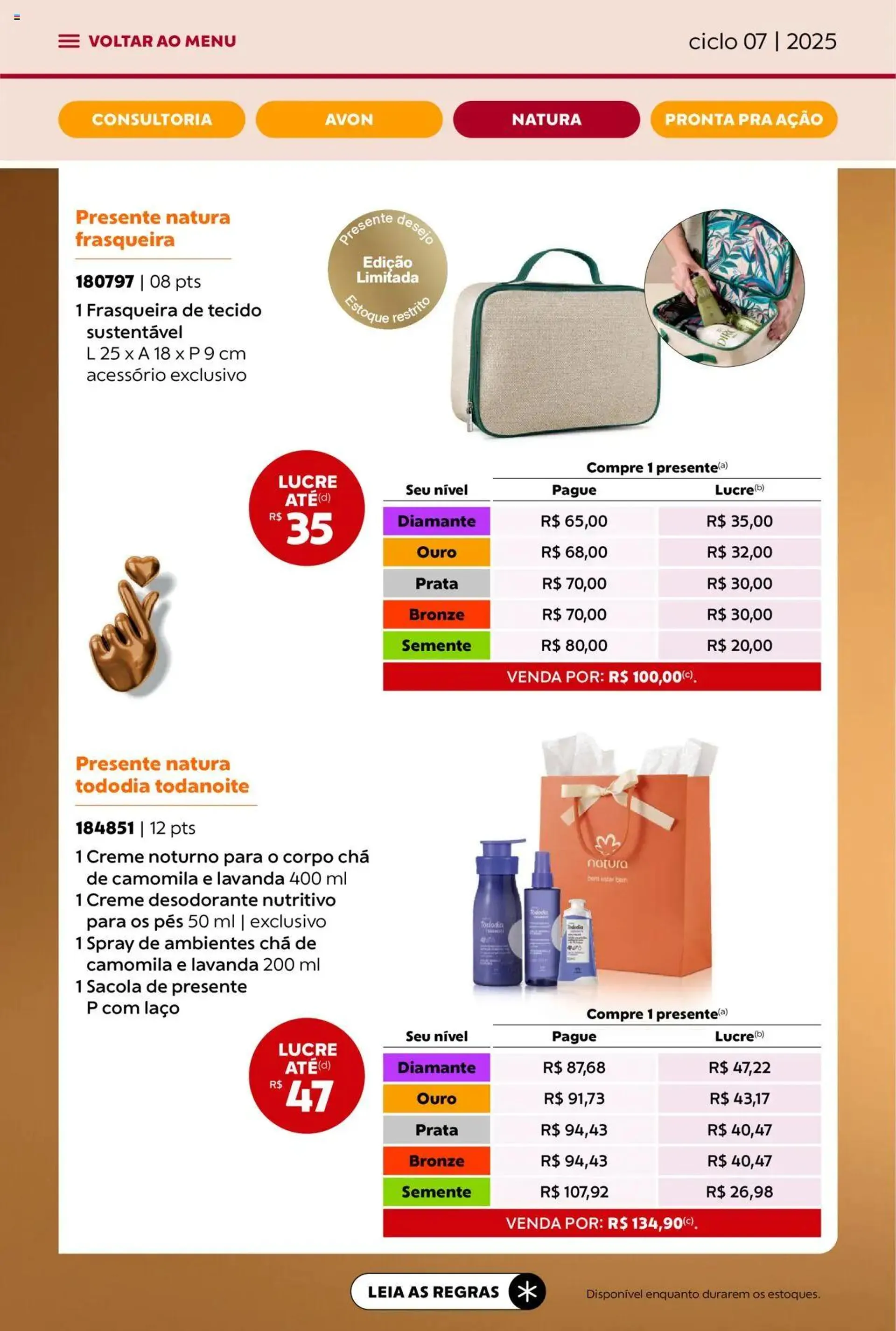 Encarte de Avon - Campanha 07: Minha Consultoria 3 de abril até 1 de maio 2025 - Pagina 69