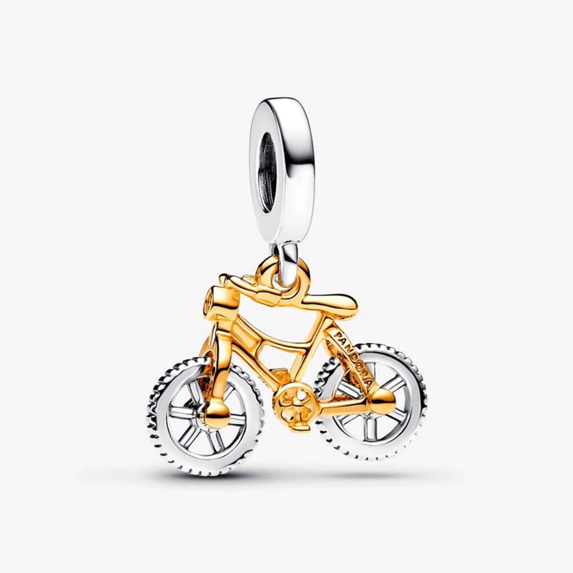 Charm Pendente Bicicleta Em Dois Tons