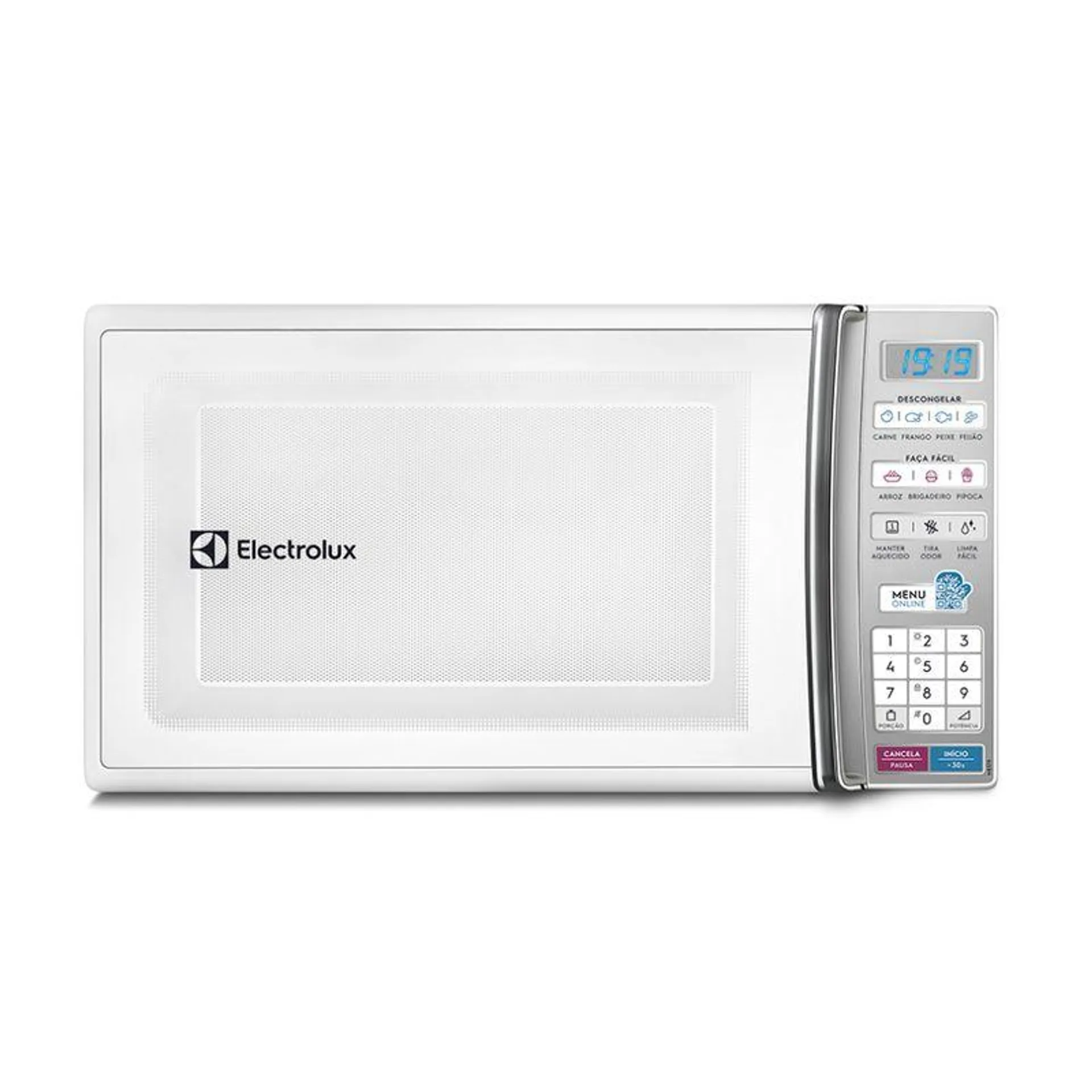 Micro-ondas Electrolux 27L Branco com 55 receitas pré-programadas e Função Tira Odor (MB37R)