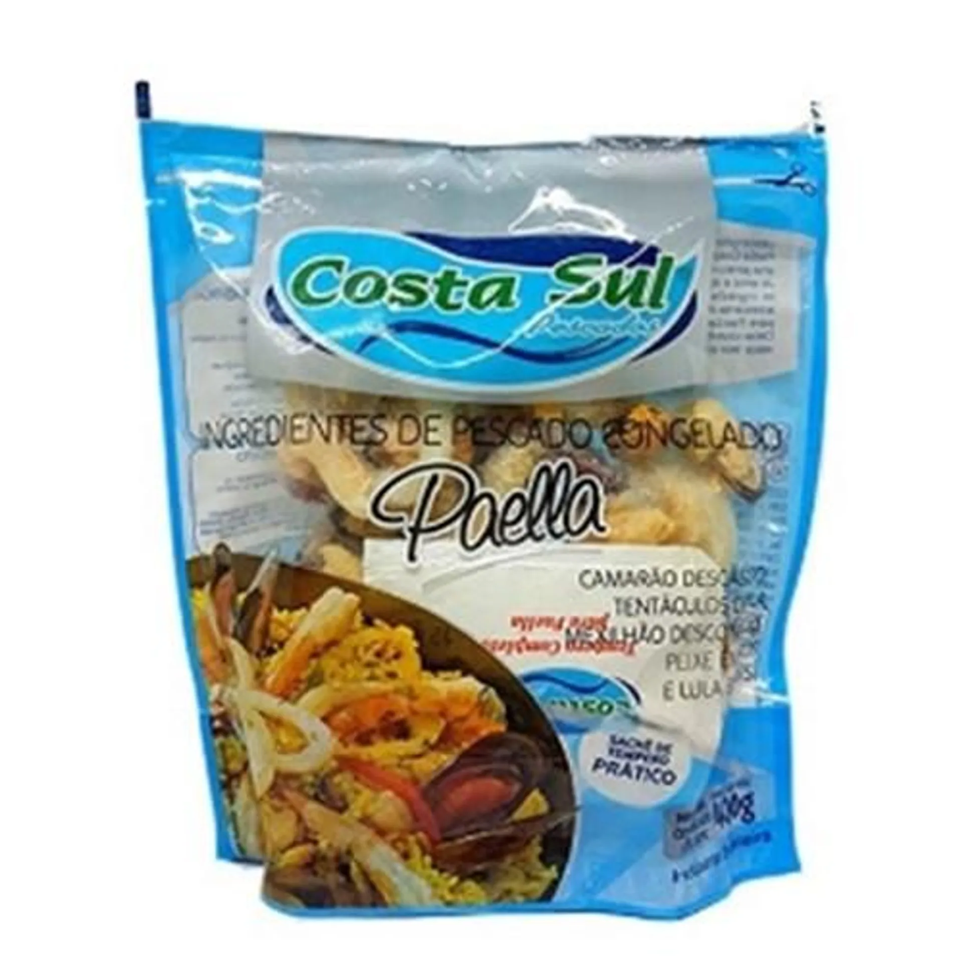 Ingredientes para Paella Lula, Mexilhão, Polvo e Camarão Costa do Sul 400G