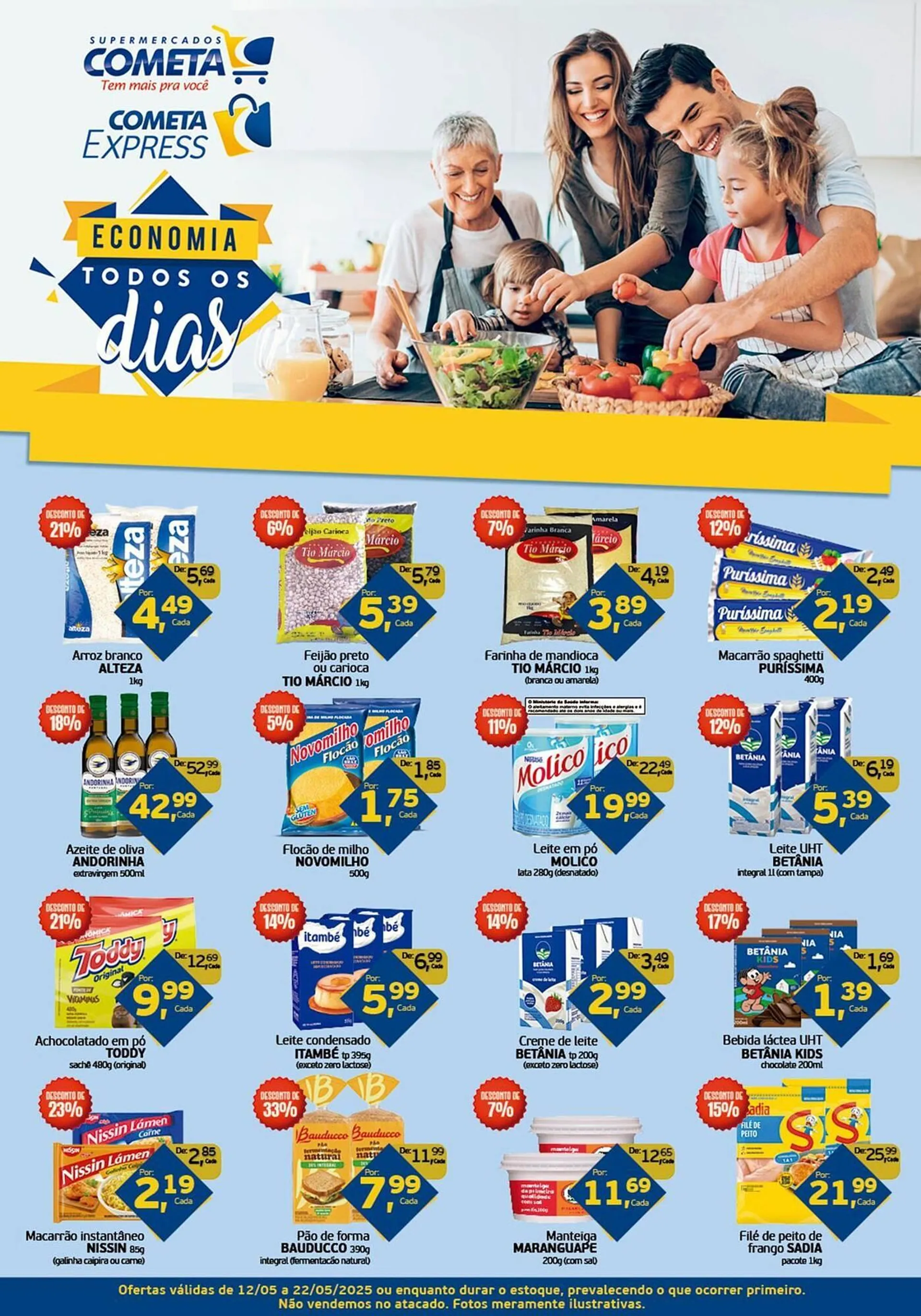 Encarte de Catálogo Cometa Supermercados 12 de maio até 22 de maio 2025 - Pagina 1