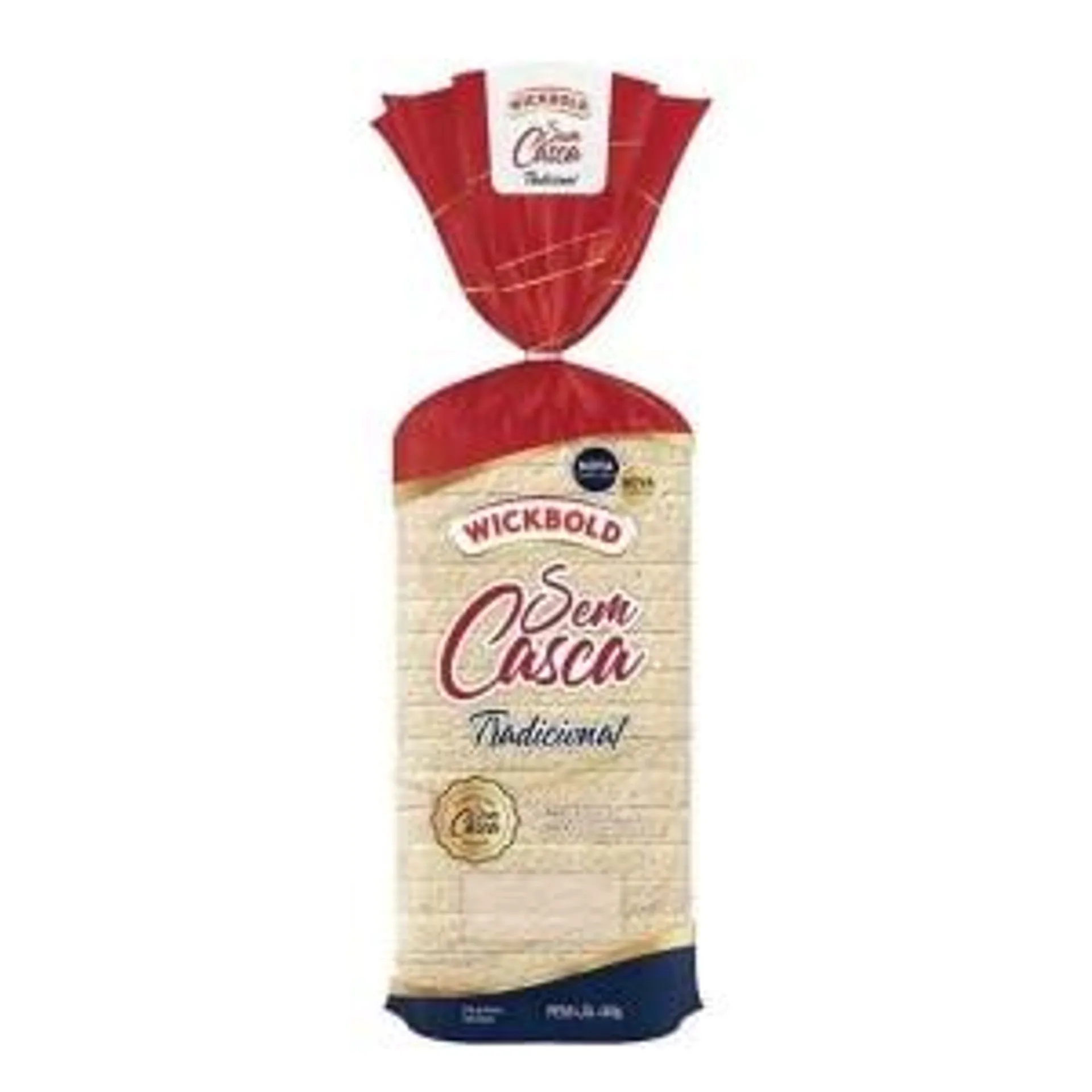 Pão Sem Casca Tradicional Wickbold 450g