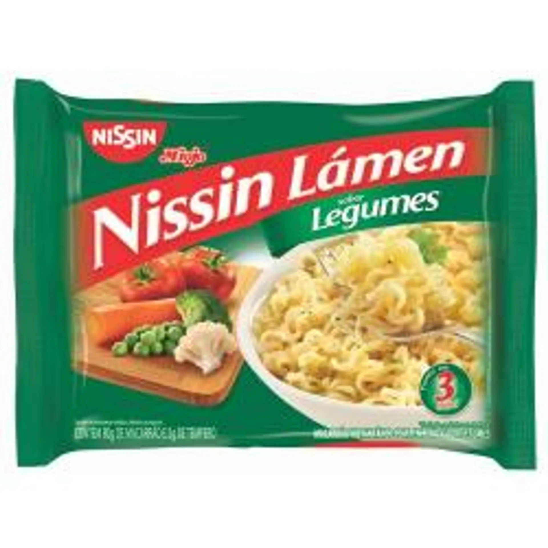 Macarrão Instantâneo Nissin Miojo Legumes 80g