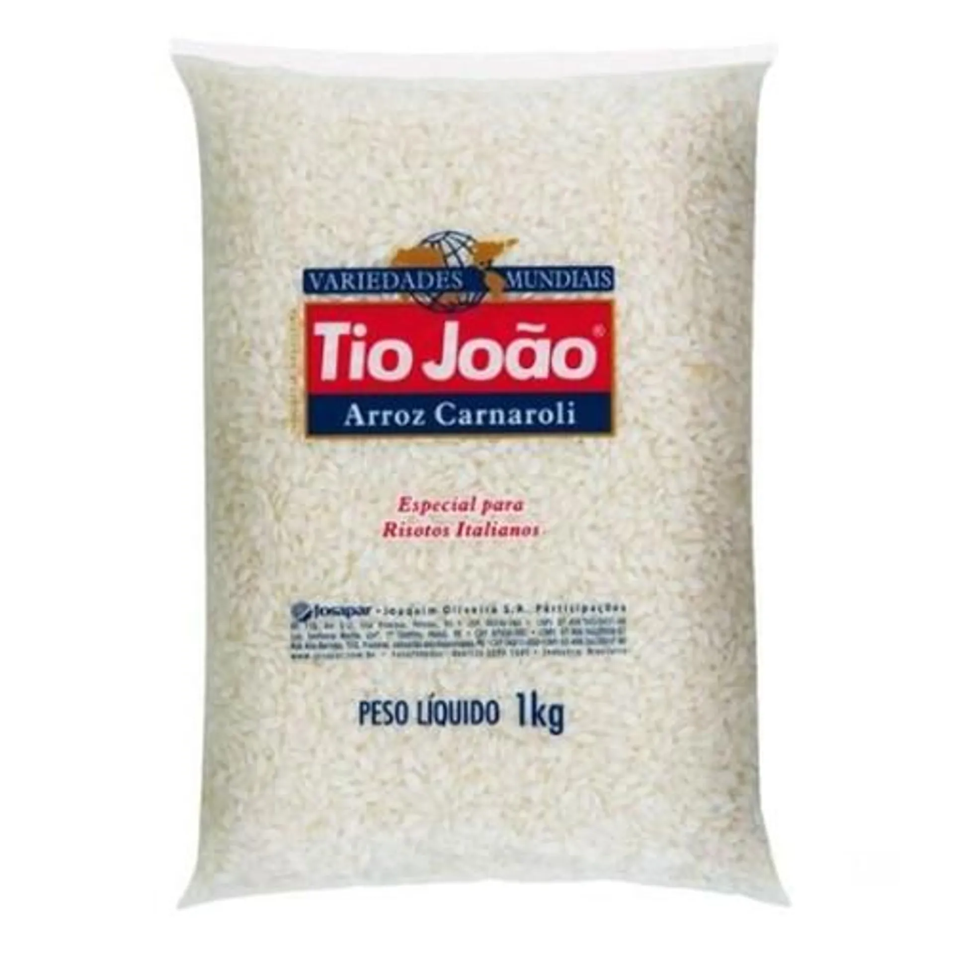 Arroz Canaroli Tio João Embalagem 1Kg