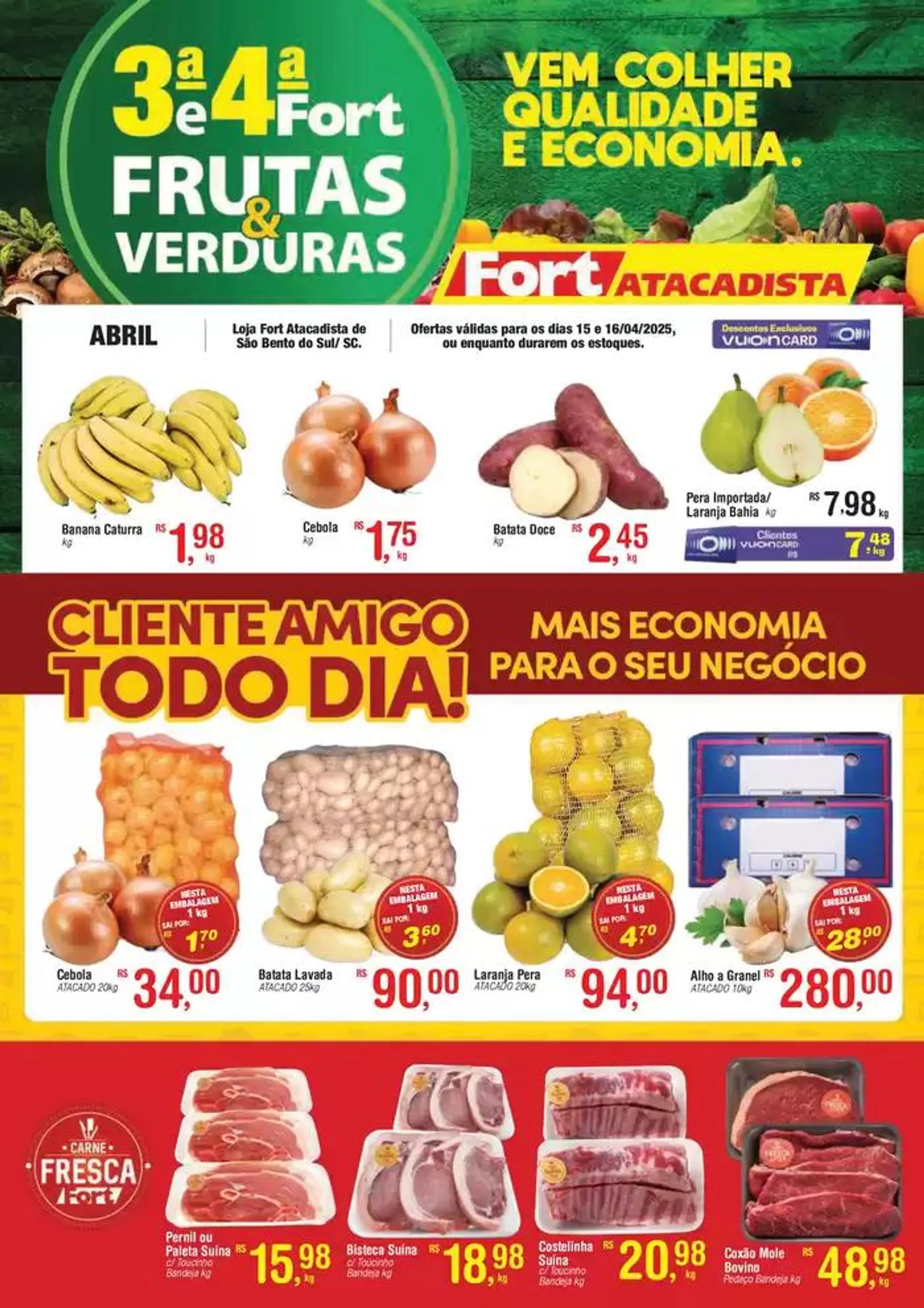 Encarte de SC FORT Lamina FLV 3 e 4 15 e 16 04 25 Sao Bento 15 de abril até 16 de abril 2025 - Pagina 1