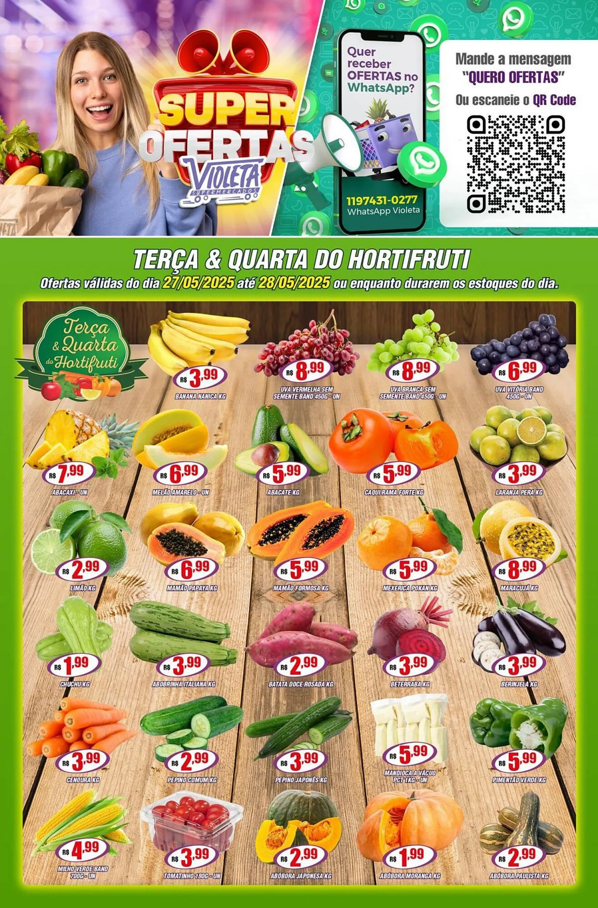 Encarte de Catálogo Violeta Supermercados 26 de maio até 29 de maio 2025 - Pagina 1