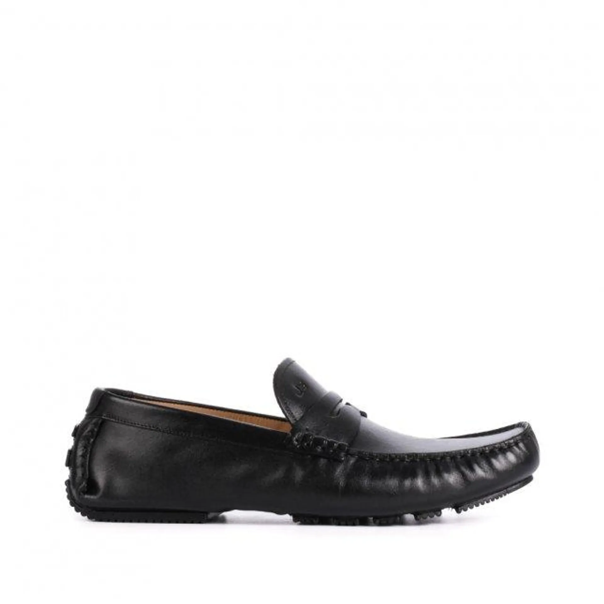 Mocassim Masculino Preto Couro