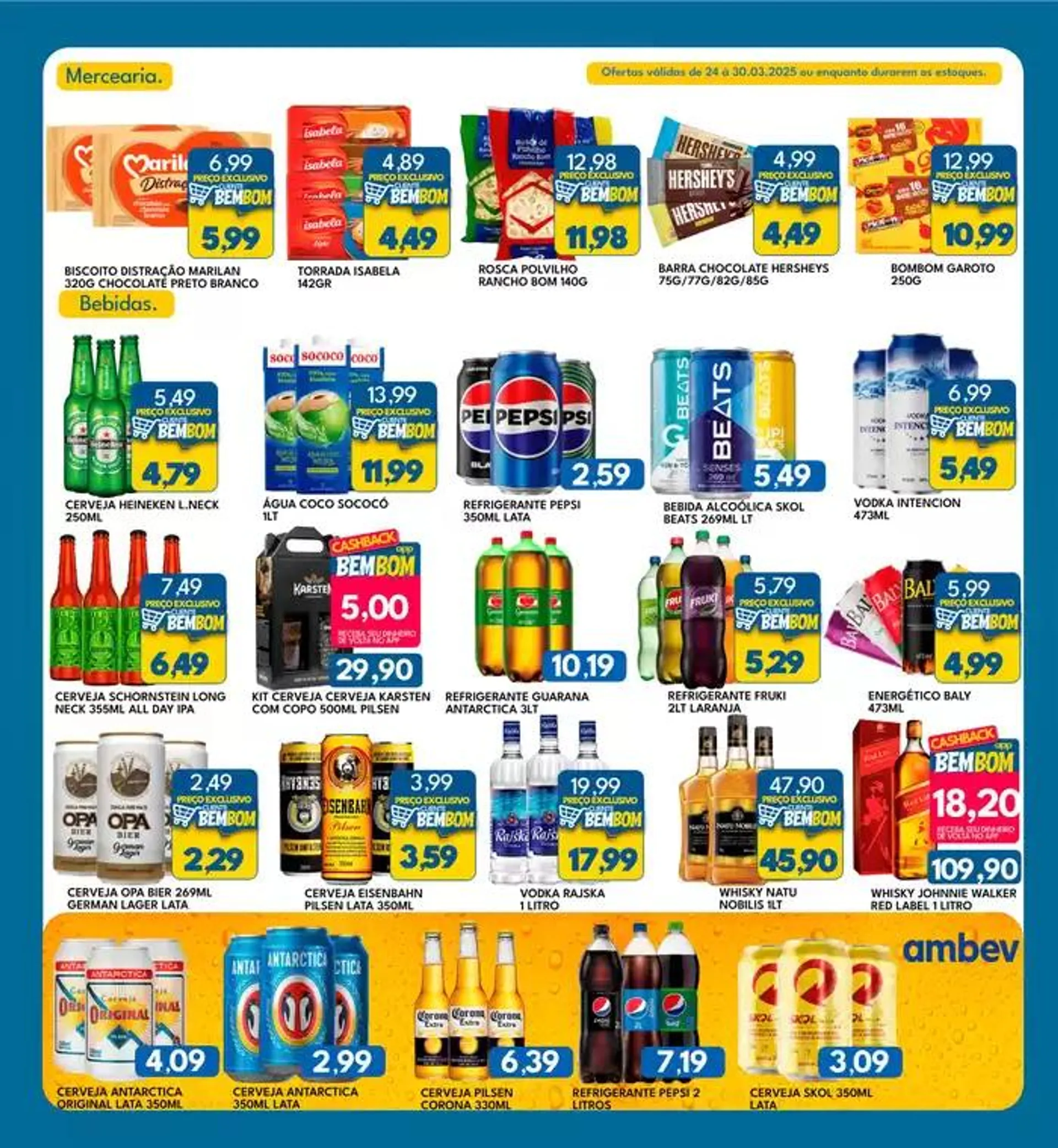 Encarte de Ofertas Rancho Bom Supermercados 24 de março até 30 de março 2025 - Pagina 3