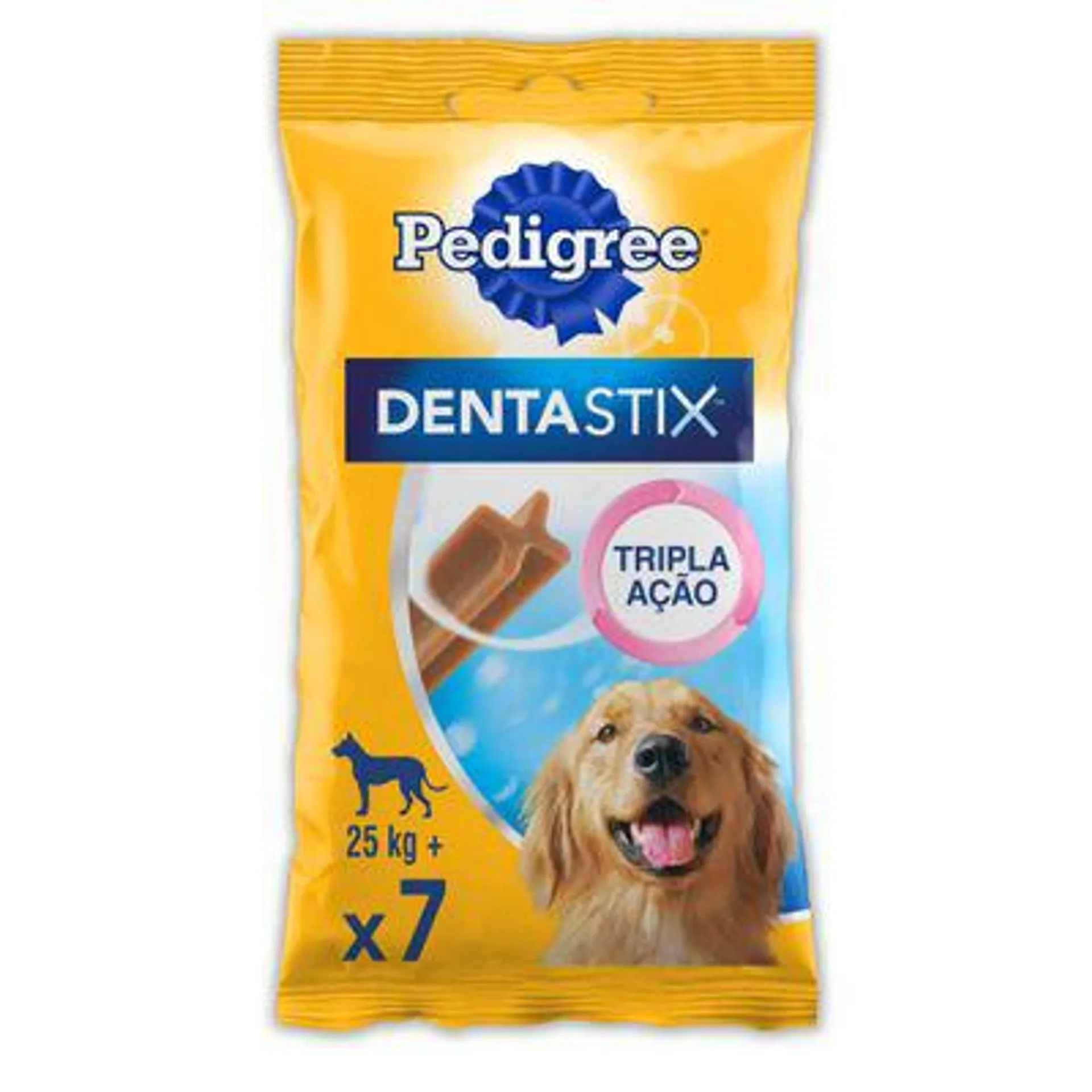 Petisco Pedigree Dentastix Cuidado Oral Para Cães Adultos Raças Grandes 7 unidades