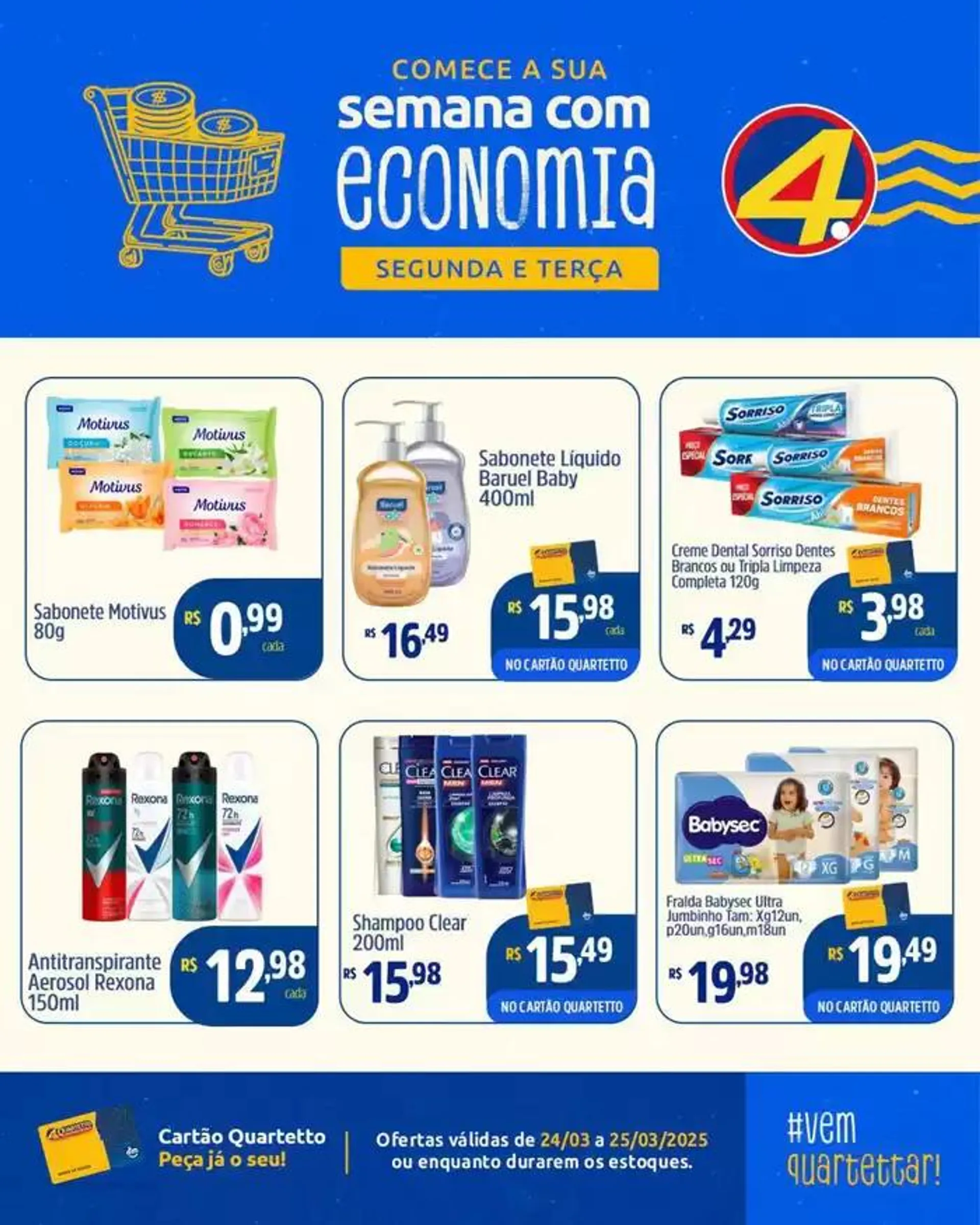 Encarte de Encarte Quartetto Supermercados 26 de março até 7 de abril 2025 - Pagina 6