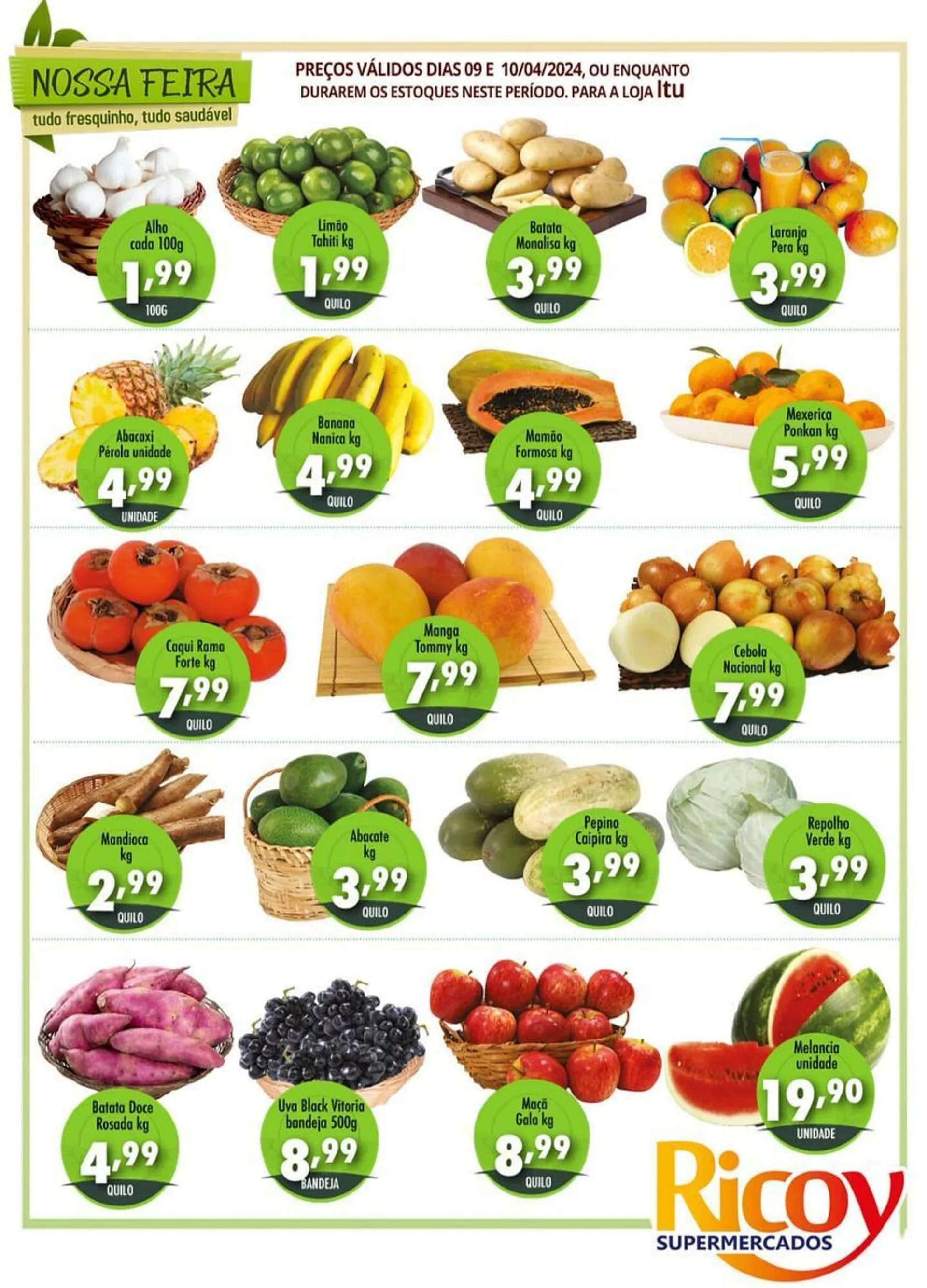 Encarte de Catálogo Ricoy Supermercados 10 de abril até 10 de abril 2024 - Pagina 