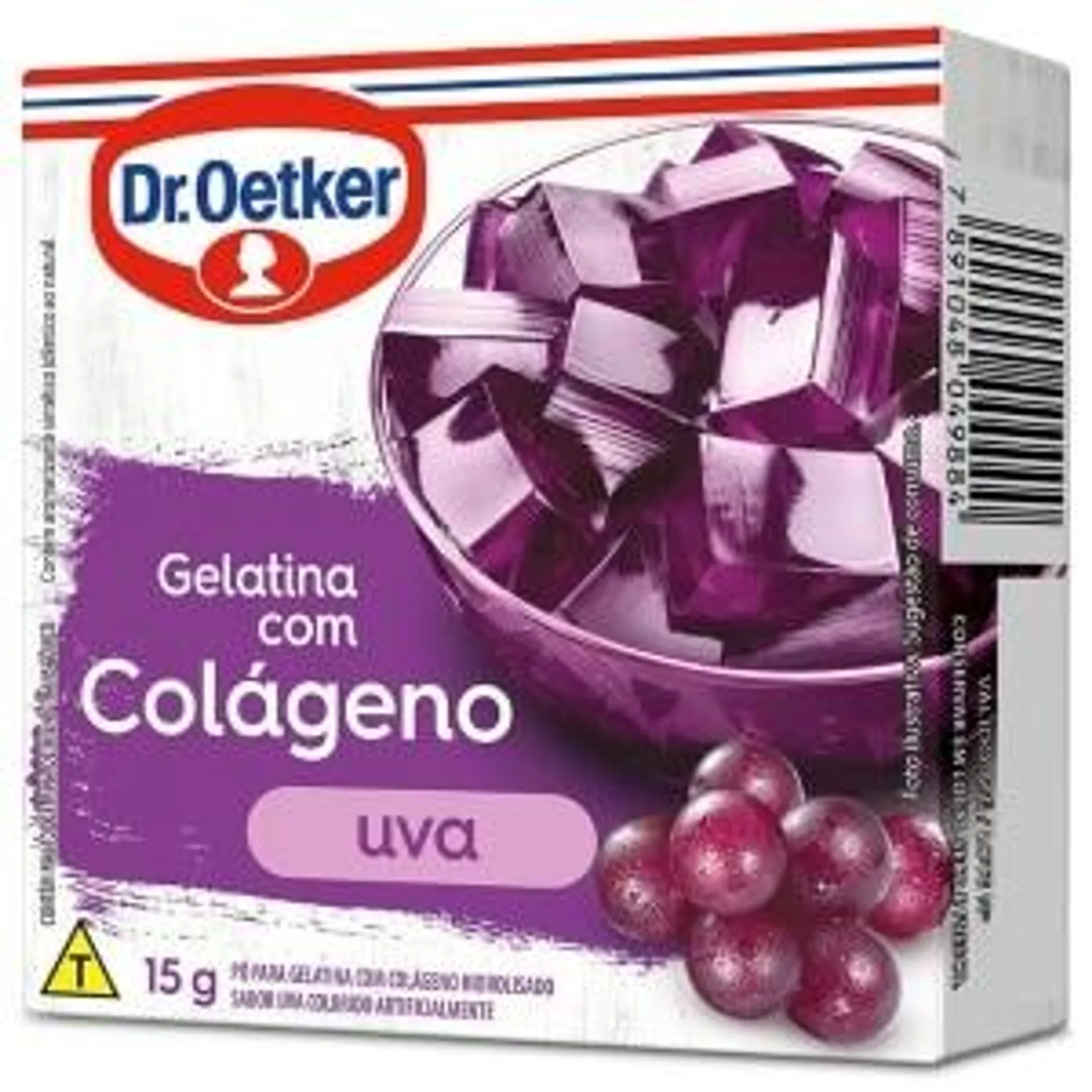 Gelatina em Pó Dr.Oetker Colágeno Uva 15g